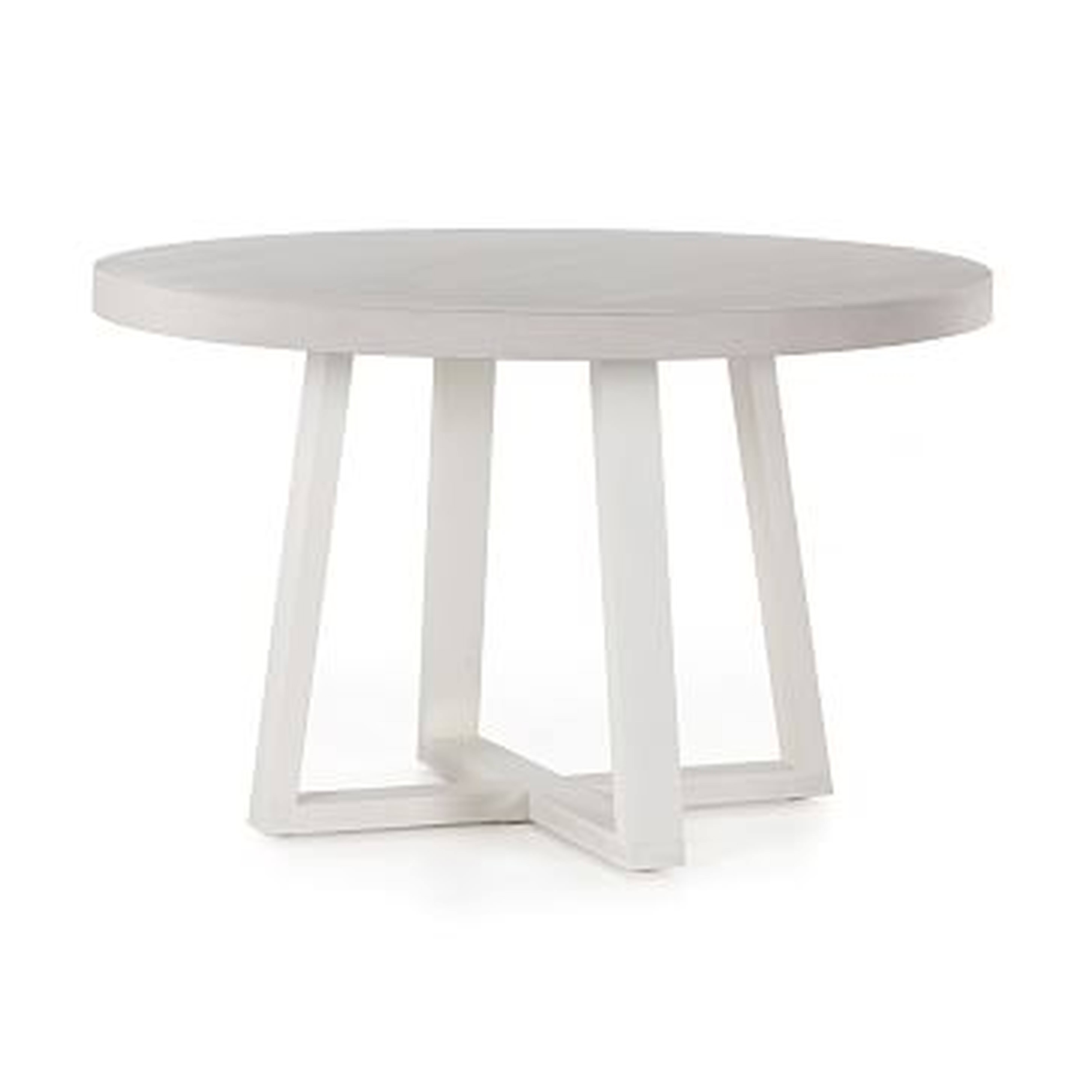 Malfa 47.25" Outdoor Round Dining Table, Natural Sand - West Elm