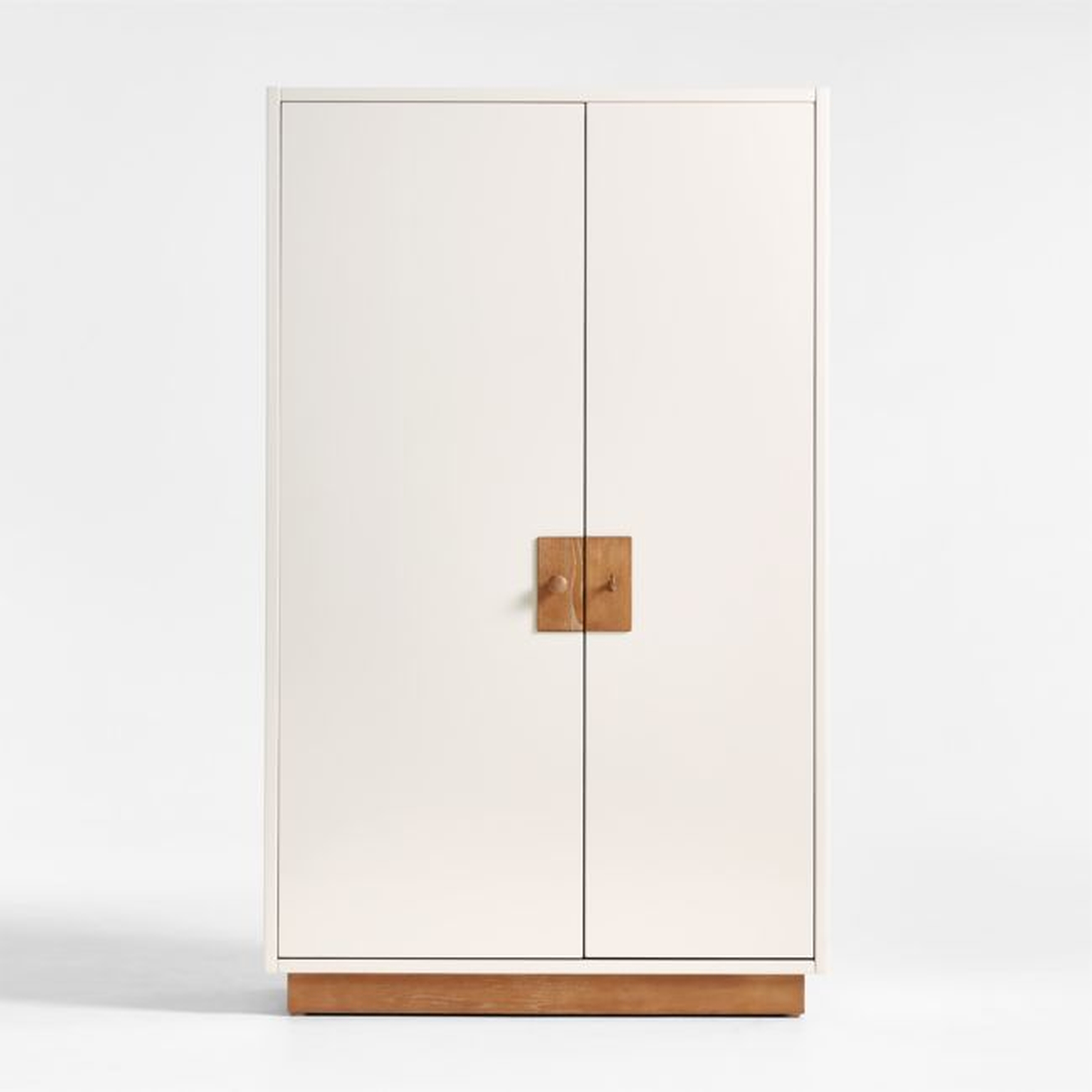 Memoire Ivory High-Gloss Lacquer Kids Storage Armoire Cabinet by Jeremiah Brent - Crate & Kids
