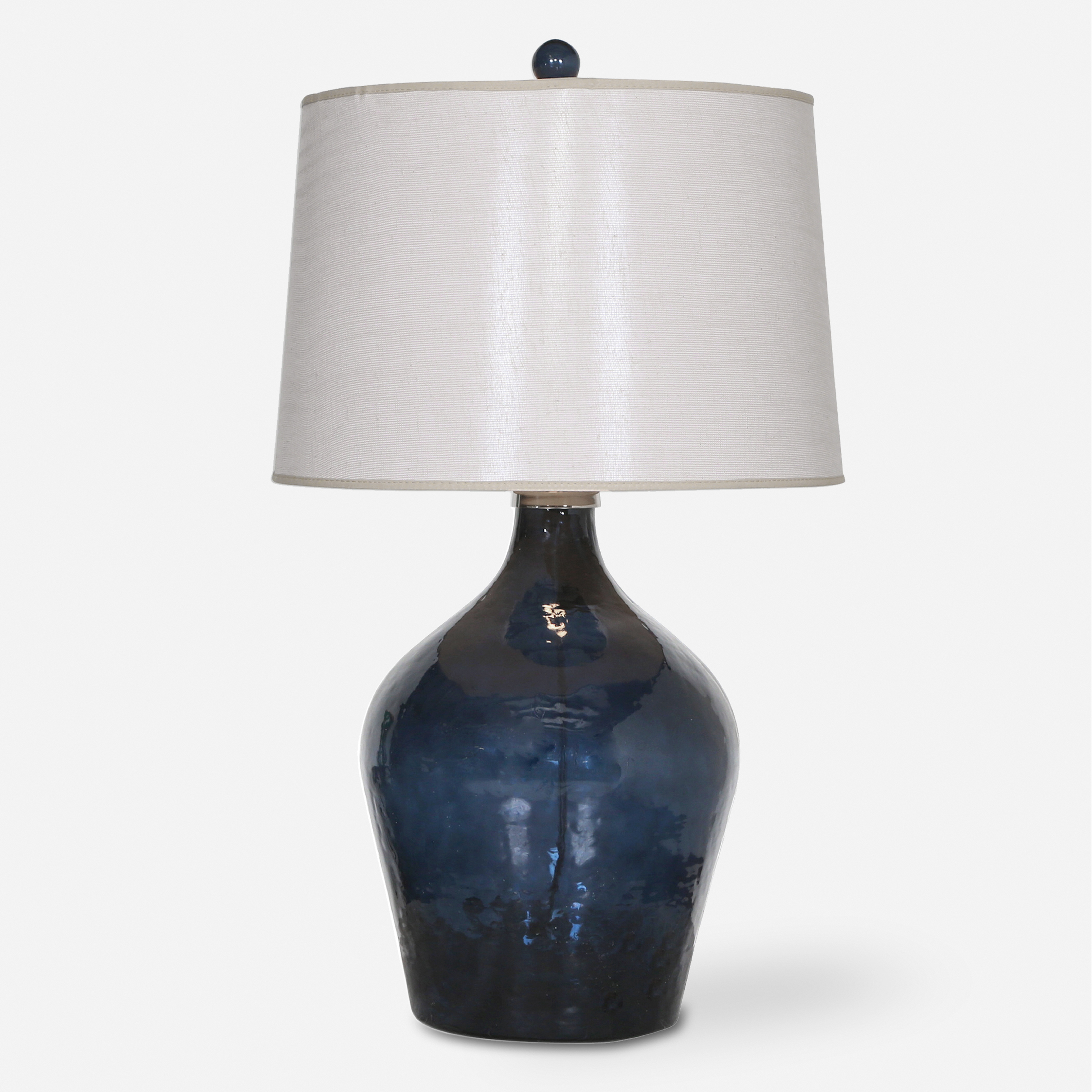 Lamone Blue Glass Lamp - Uttermost