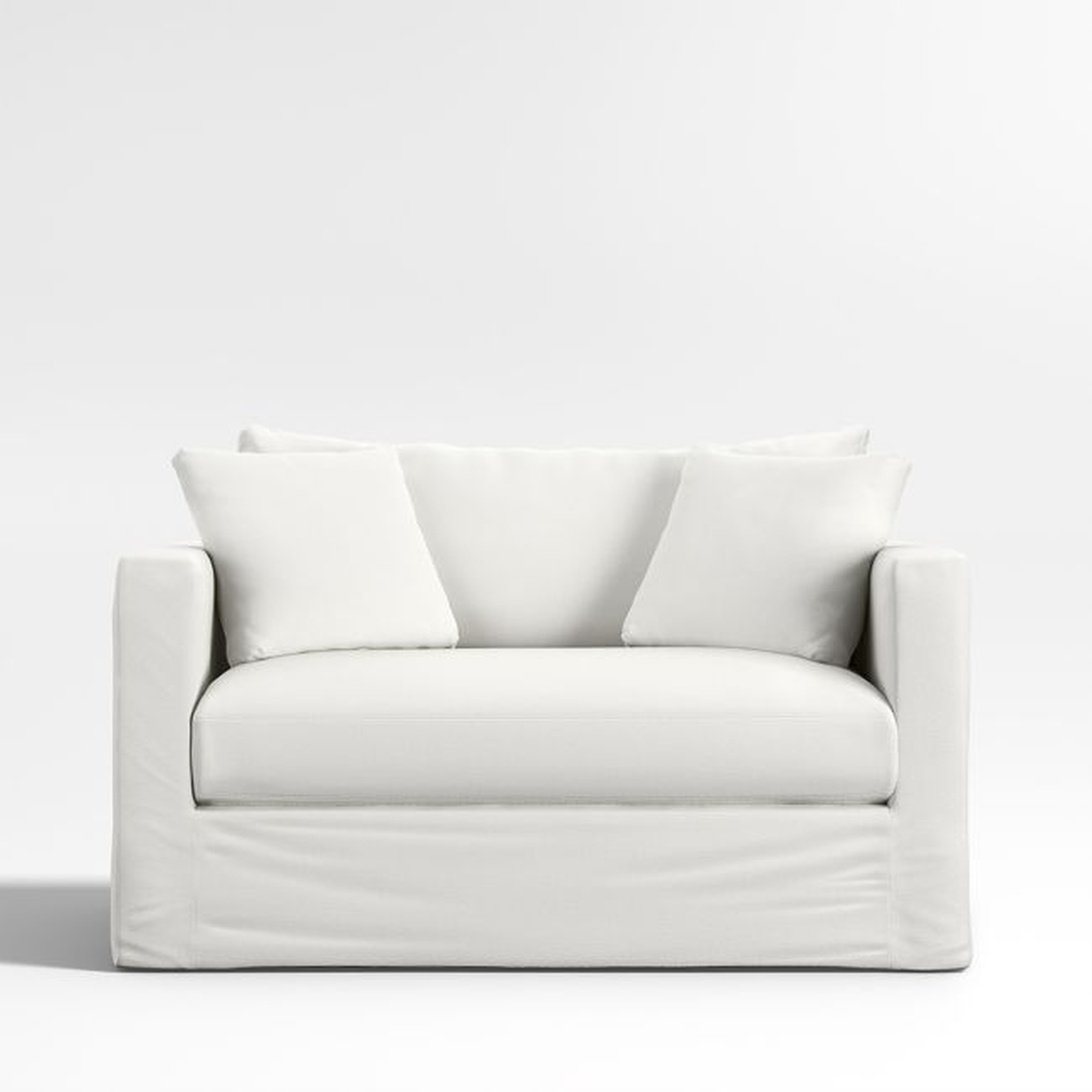 Willow II Slipcovered Bench Twin Sleeper - Crate and Barrel
