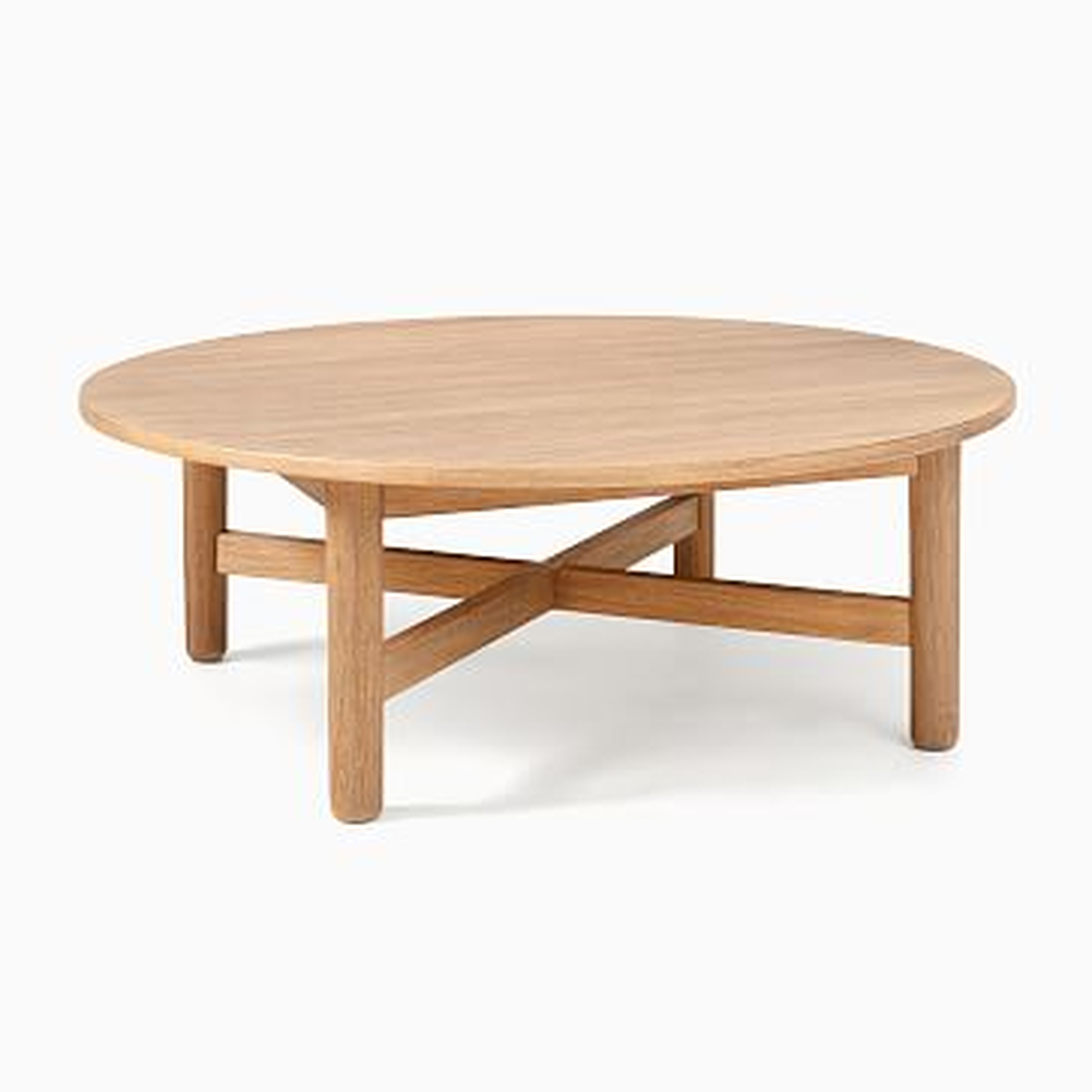 Hargrove Dune 50 Inch Round Coffee Table - West Elm
