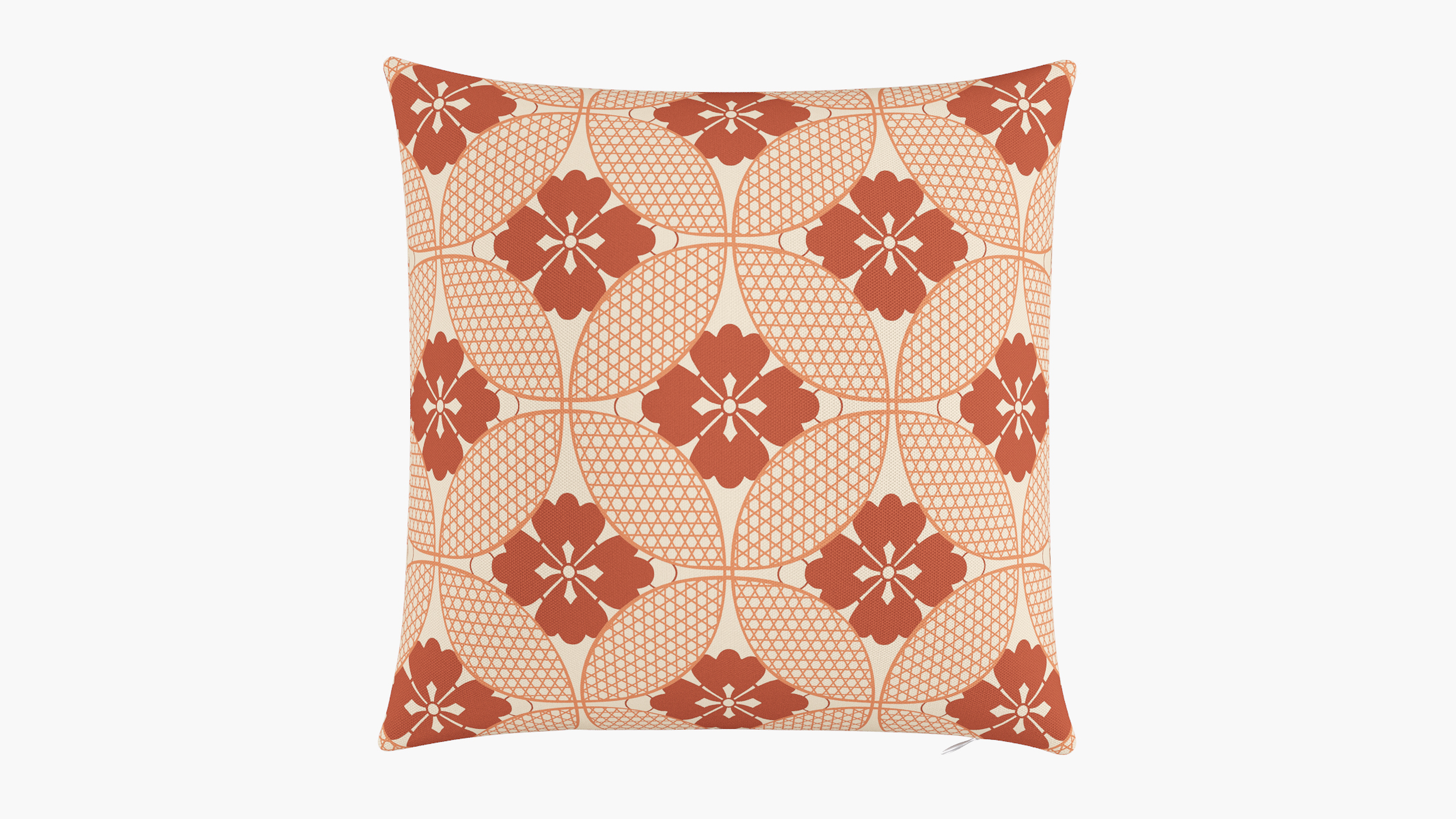 Throw Pillow 20", Coral Solaire, 20" x 20" - The Inside