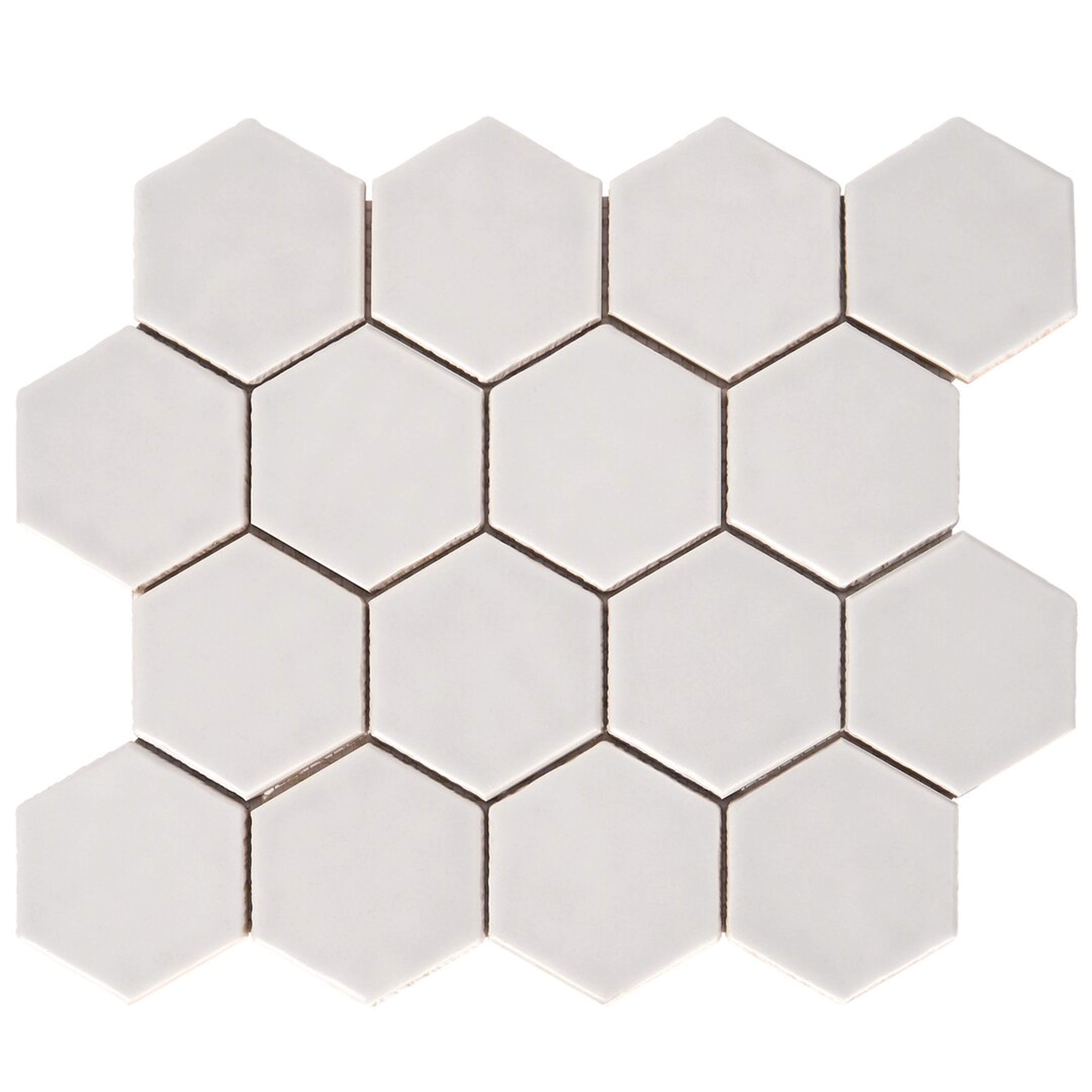 Bond Tile Maine 3"" x 3"" Ceramic Honeycomb Mosaic Wall & Floor Tile - Perigold