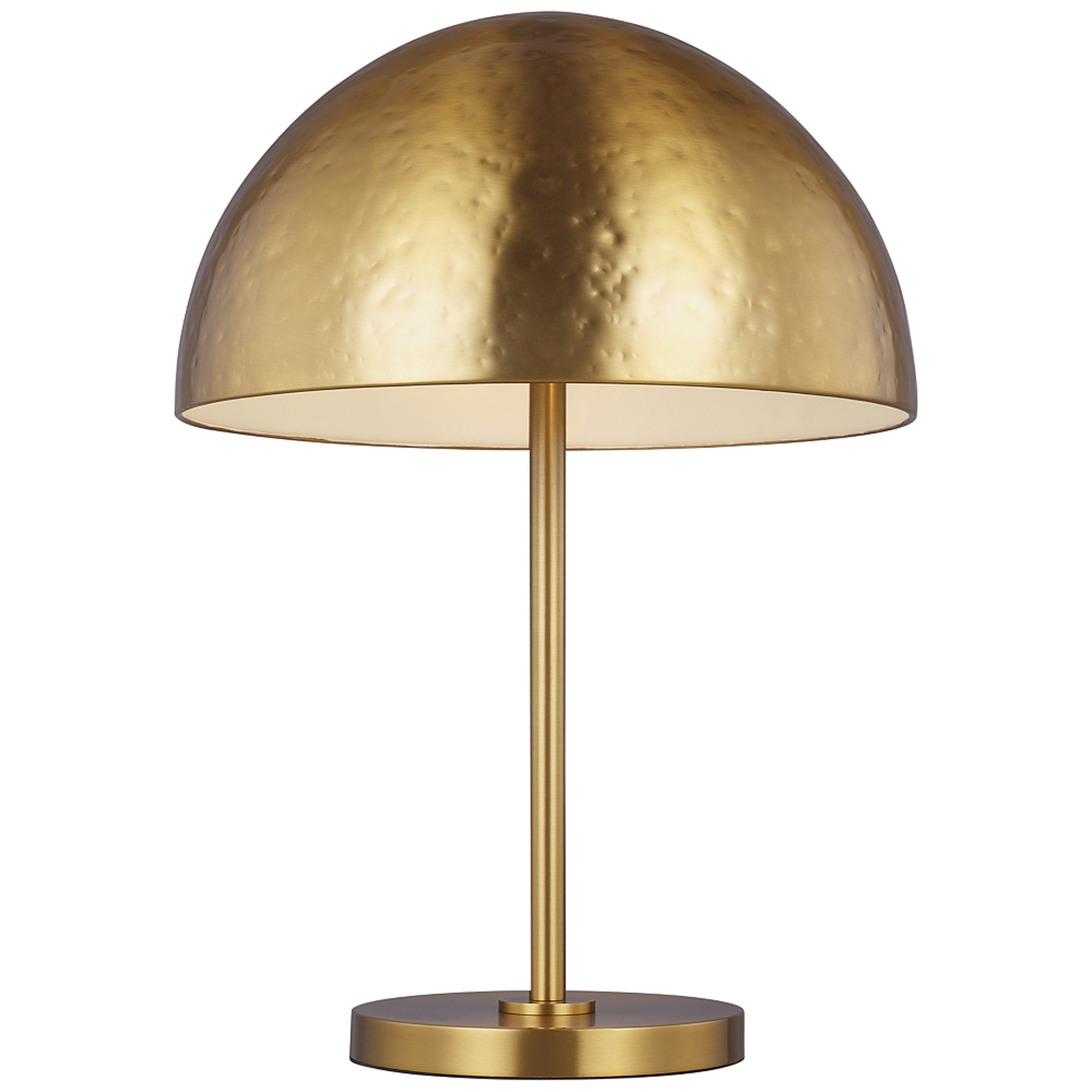 Whare Burnished Brass Dome LED Table Lamp - Style # 97D96 - Lamps Plus