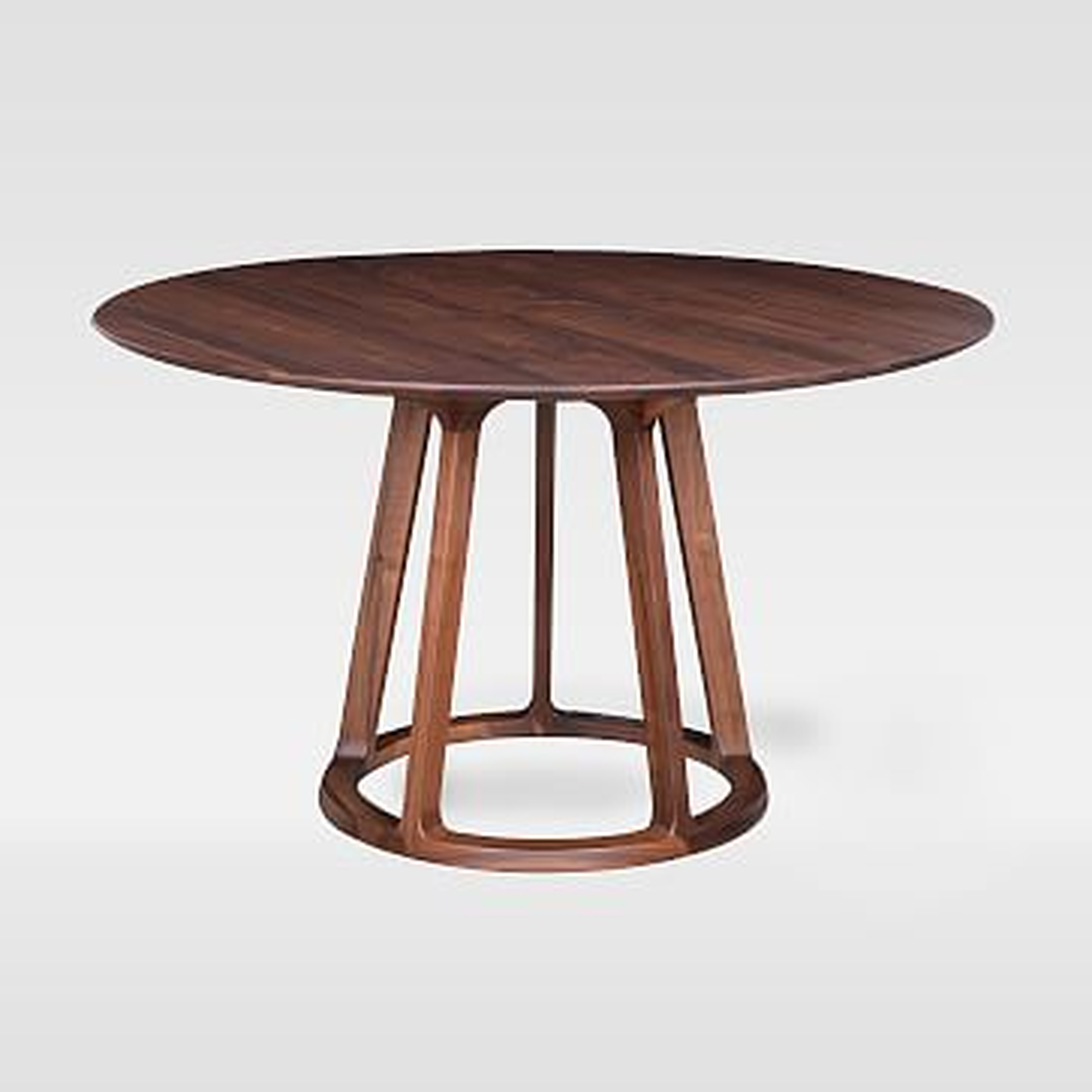 Open Pedestal Wood Round Dining Table - West Elm