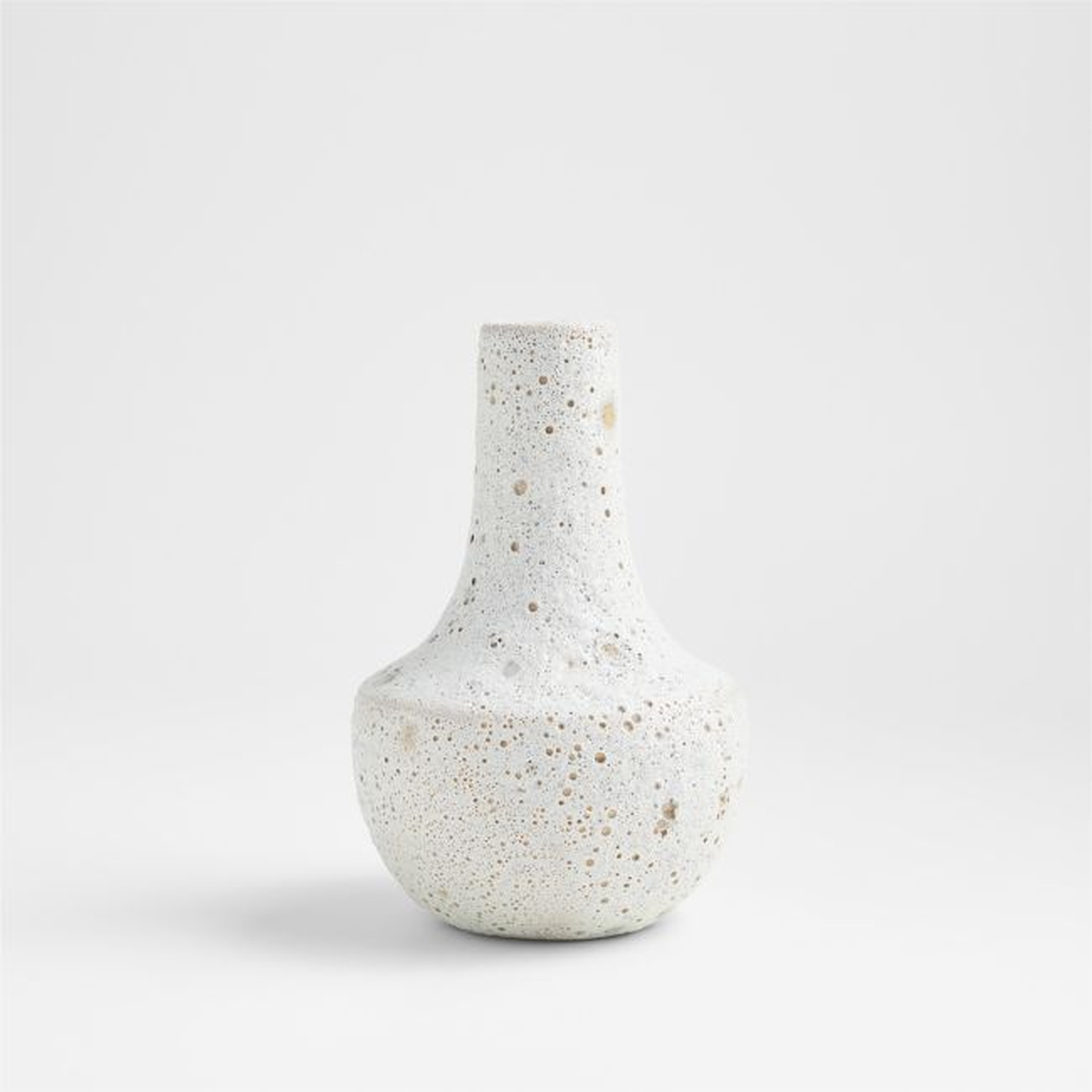 Ema Ceramic Small White Vase - Crate and Barrel