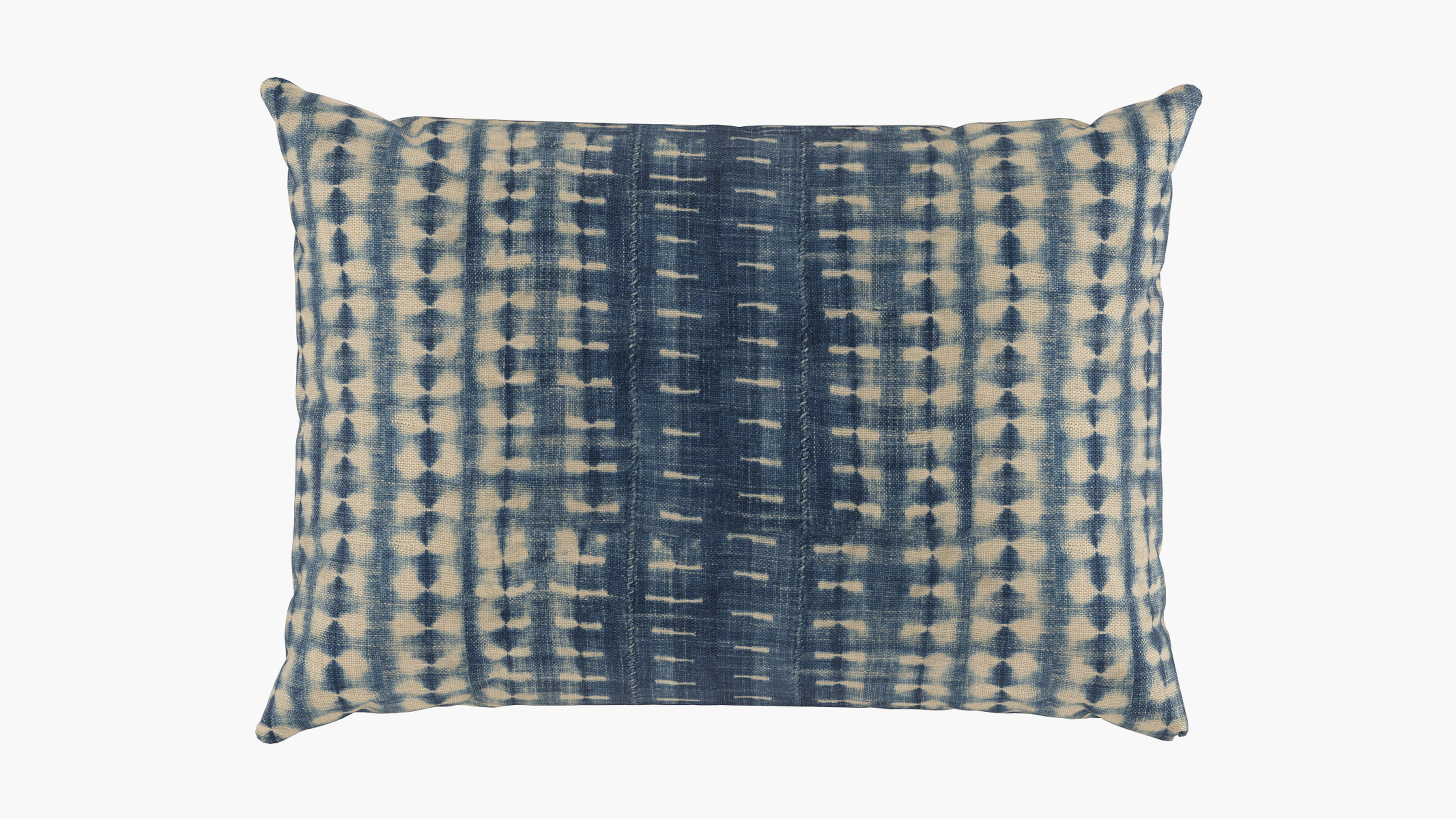 Outdoor Lumbar Pillow, Shibori, 14" x 20" - The Inside