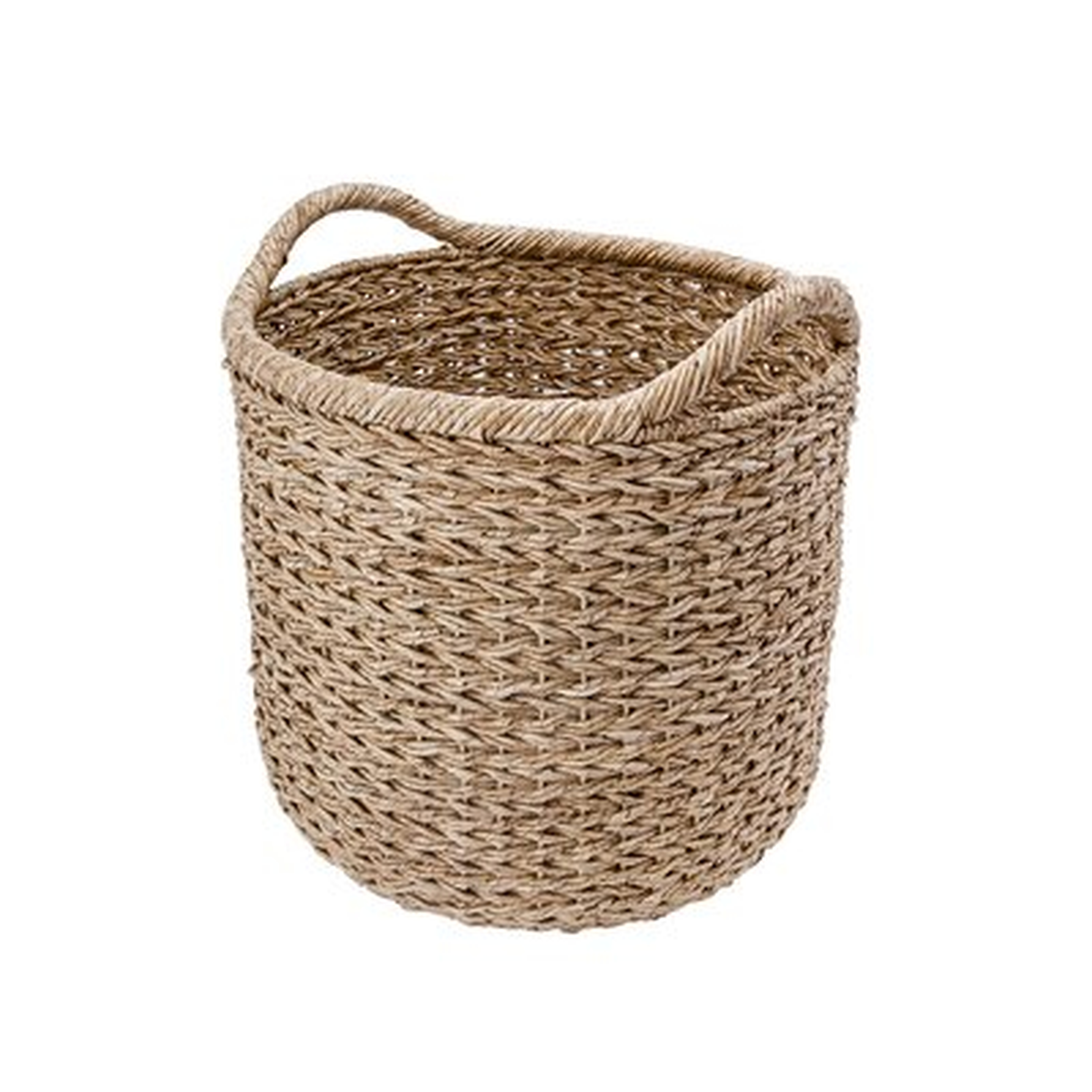 Decorative Braided Wicker Seagrass Basket - Birch Lane