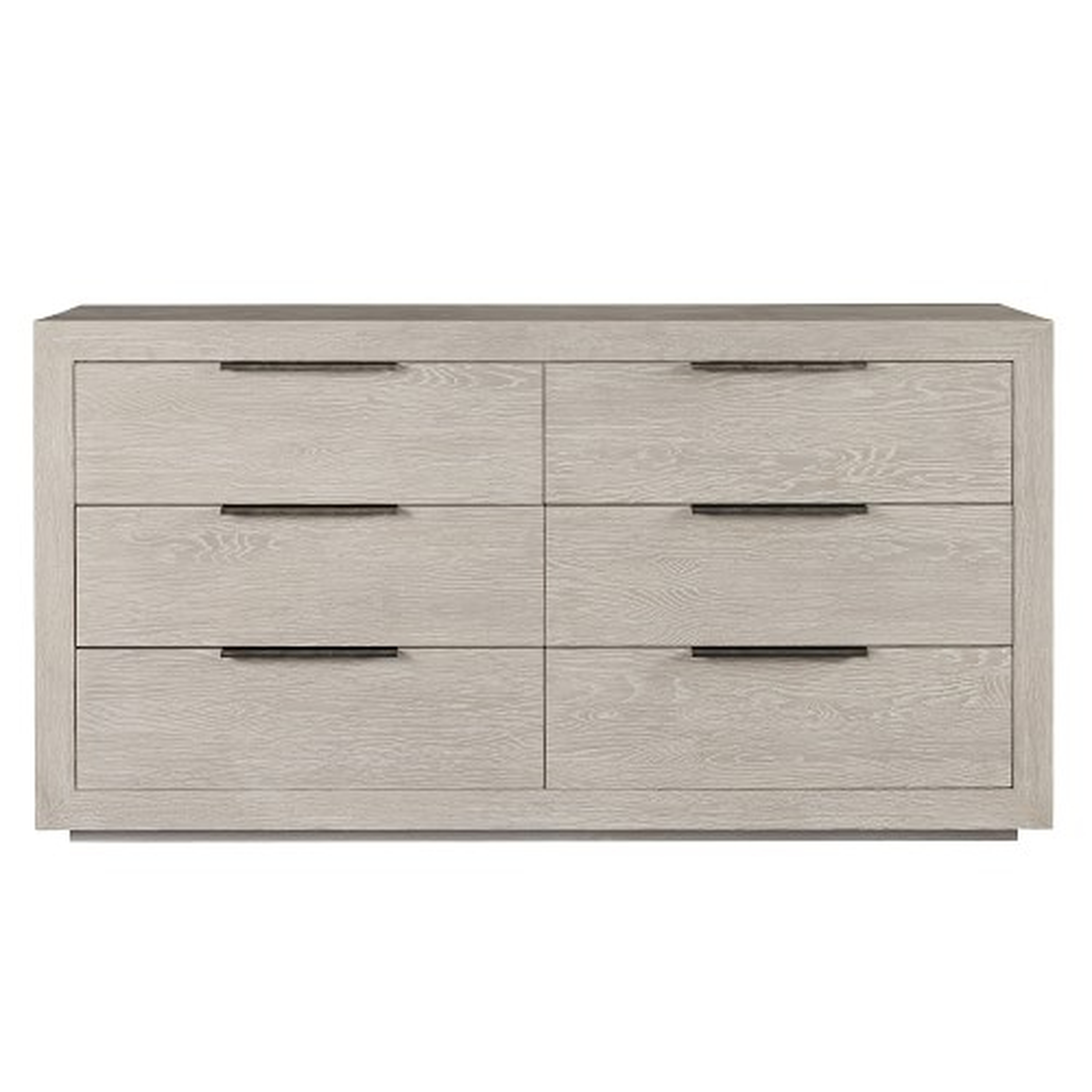 Eldorado 6 Drawer Dresser, Oak, Quartz, Bronze - Williams Sonoma