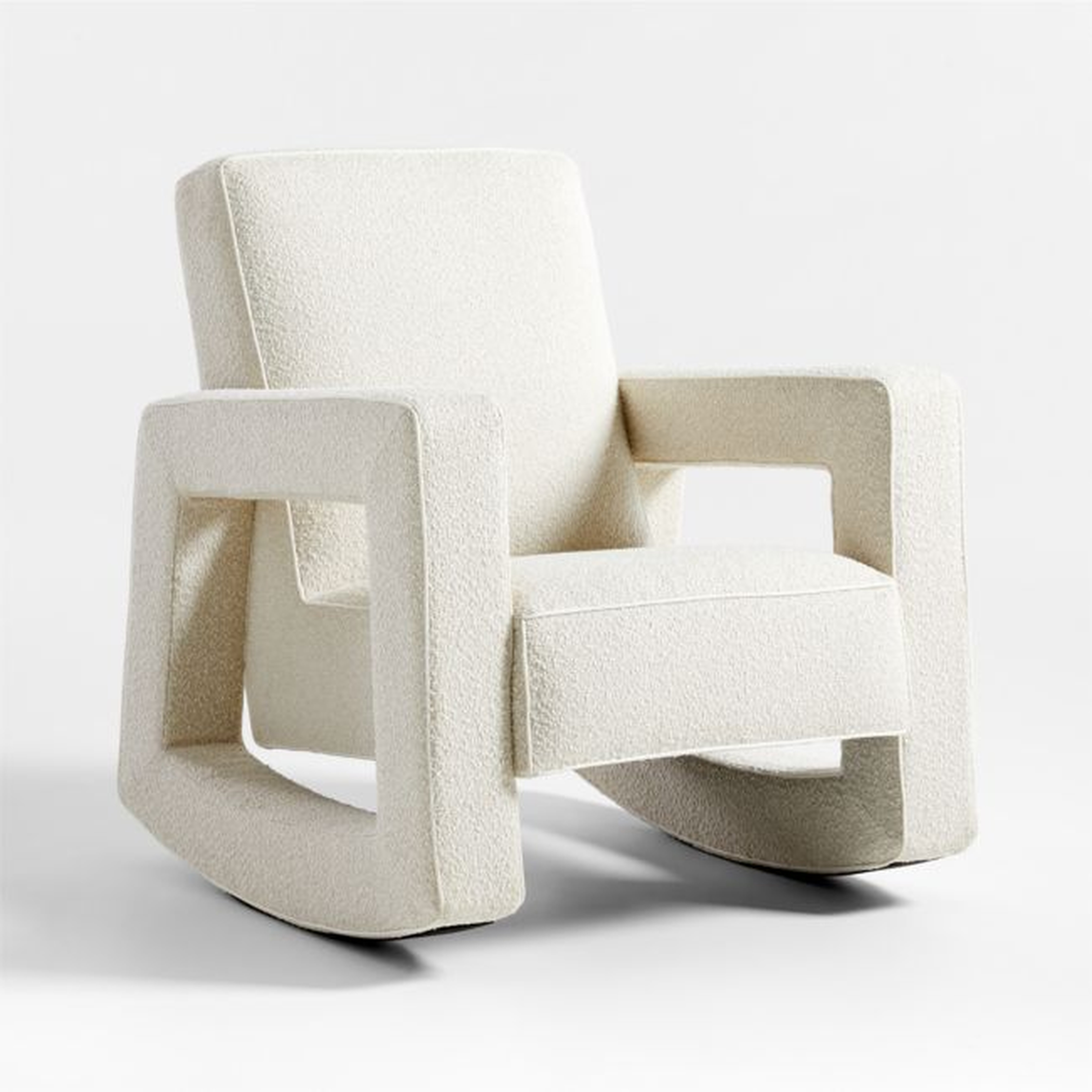 Rollin' Cream Boucle Nursery Rocking Chair by Leanne Ford - Crate & Kids