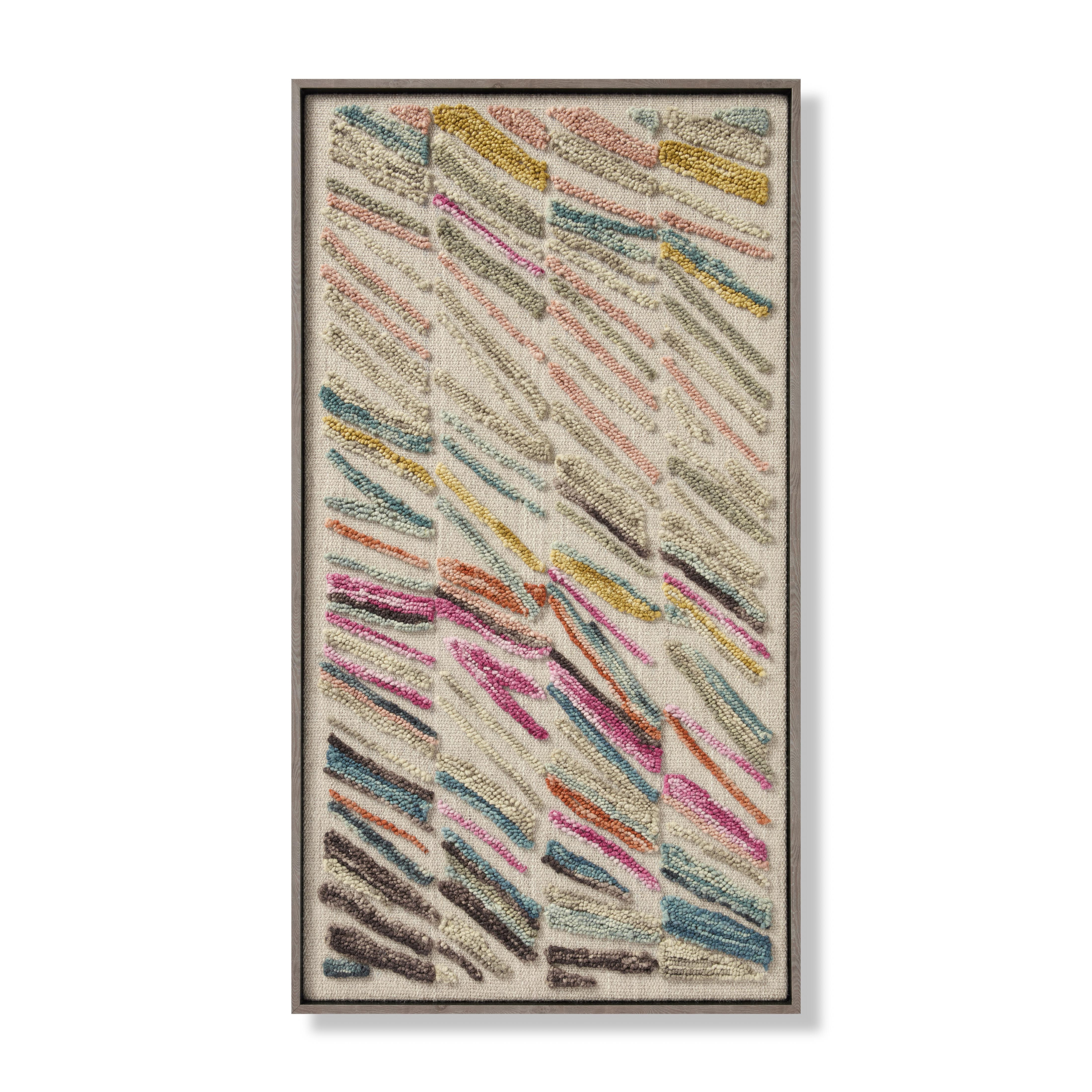 Loloi Swept Up Beige / Multi 4'-4" x 2'-4" Wall Art - Loloi Rugs