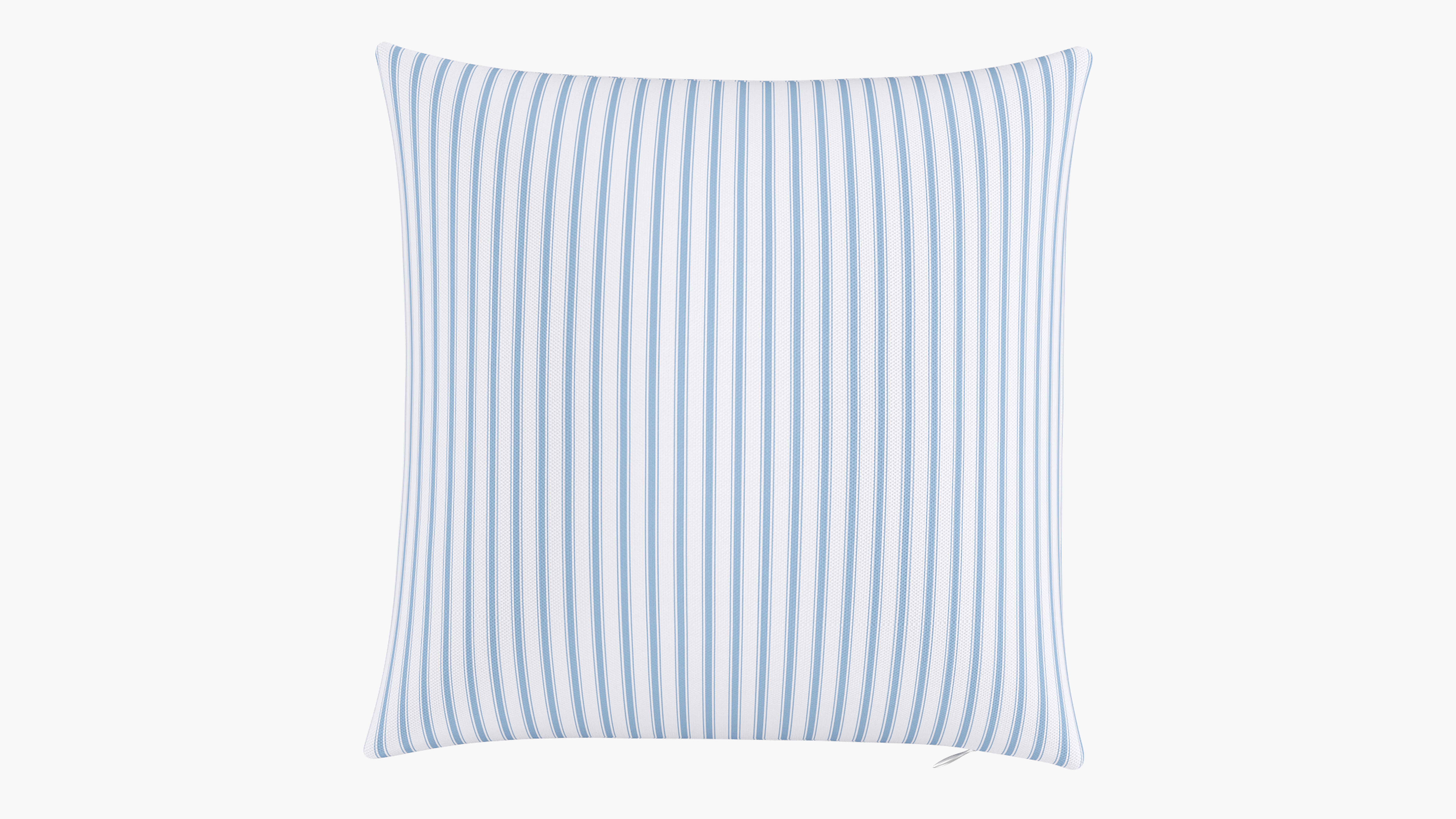 Throw Pillow 18", Cornflower Classic Ticking Stripe, 18" x 18" - The Inside