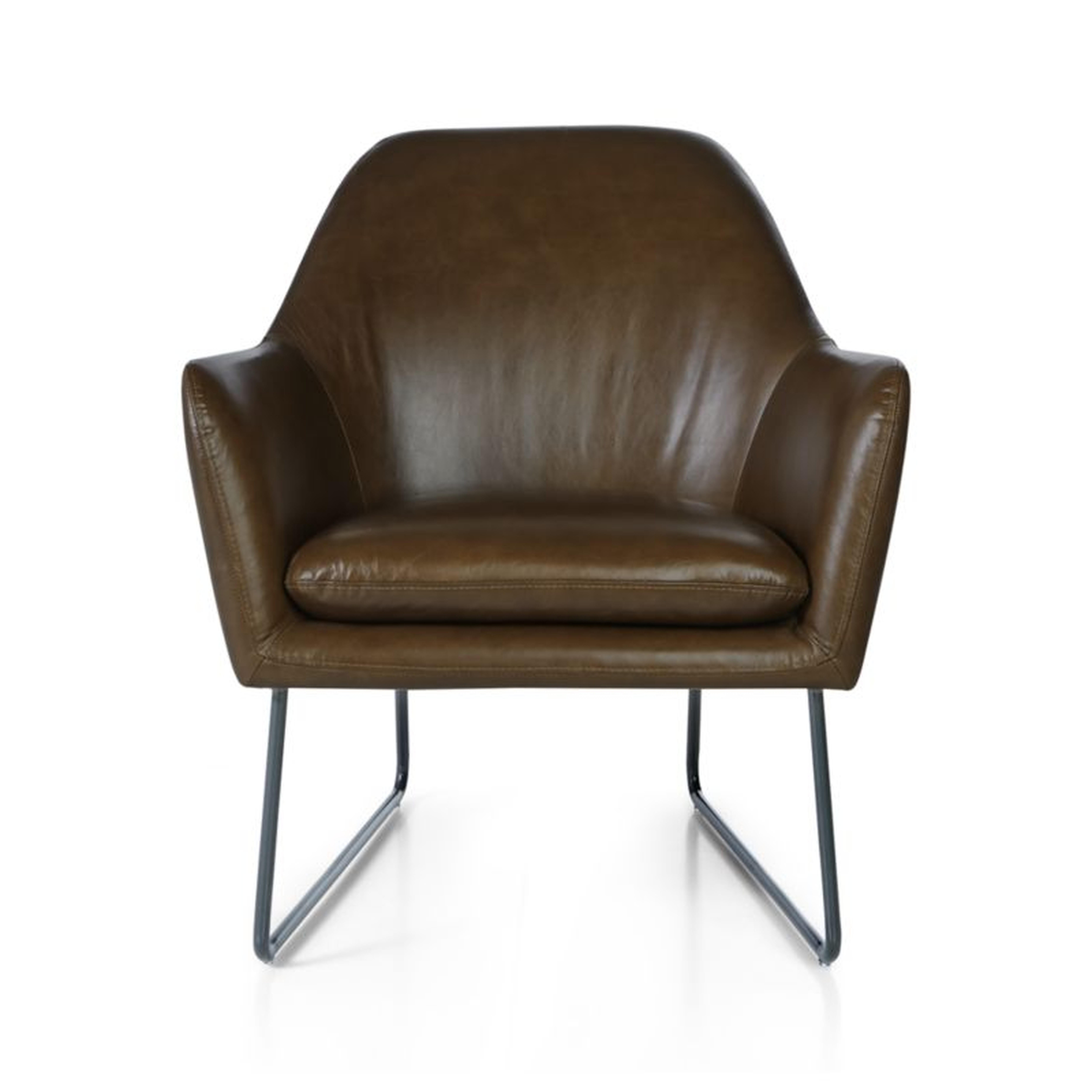 Clancy Leather Accent Chair - Crate and Barrel