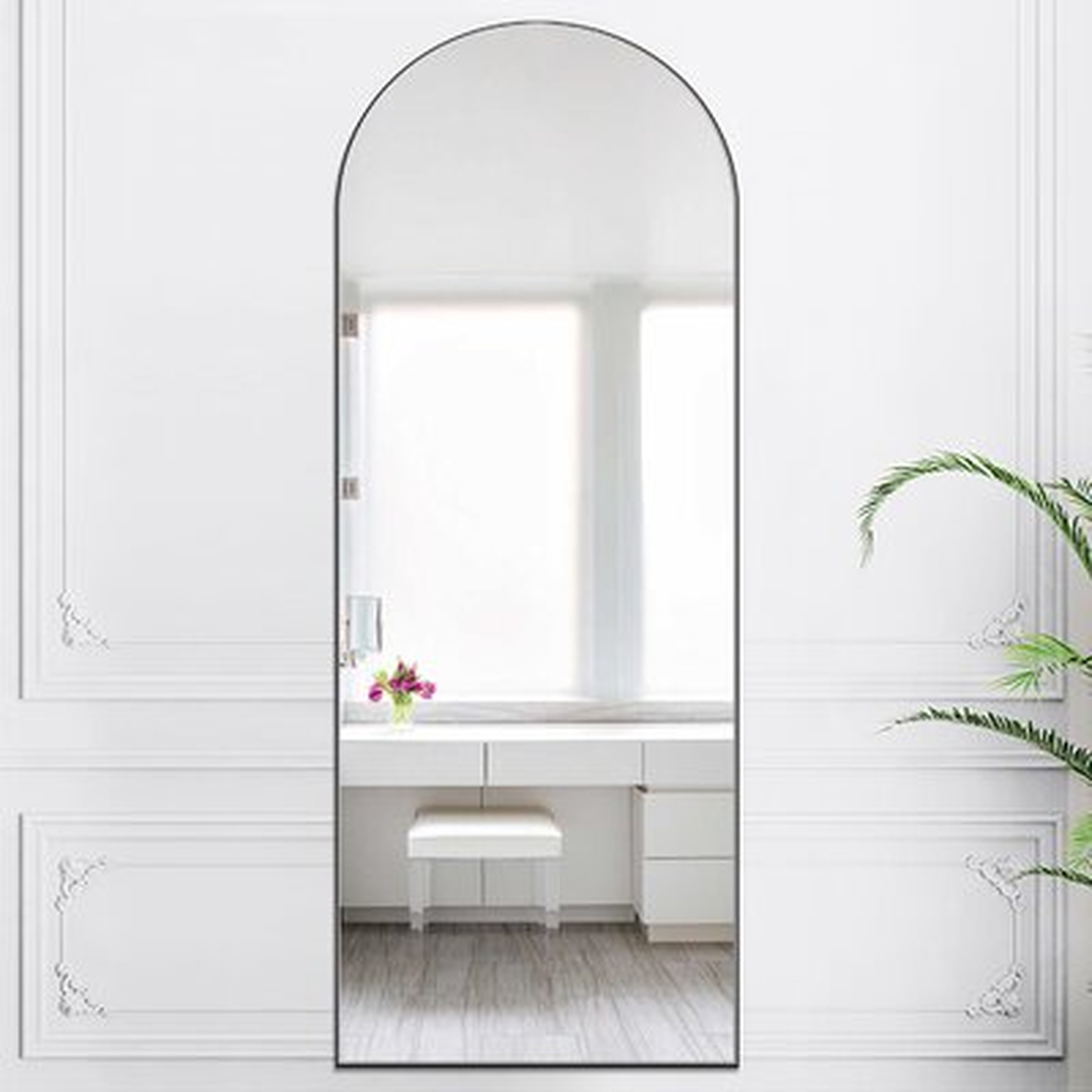 Greta Arch Wood Mirror - Wayfair