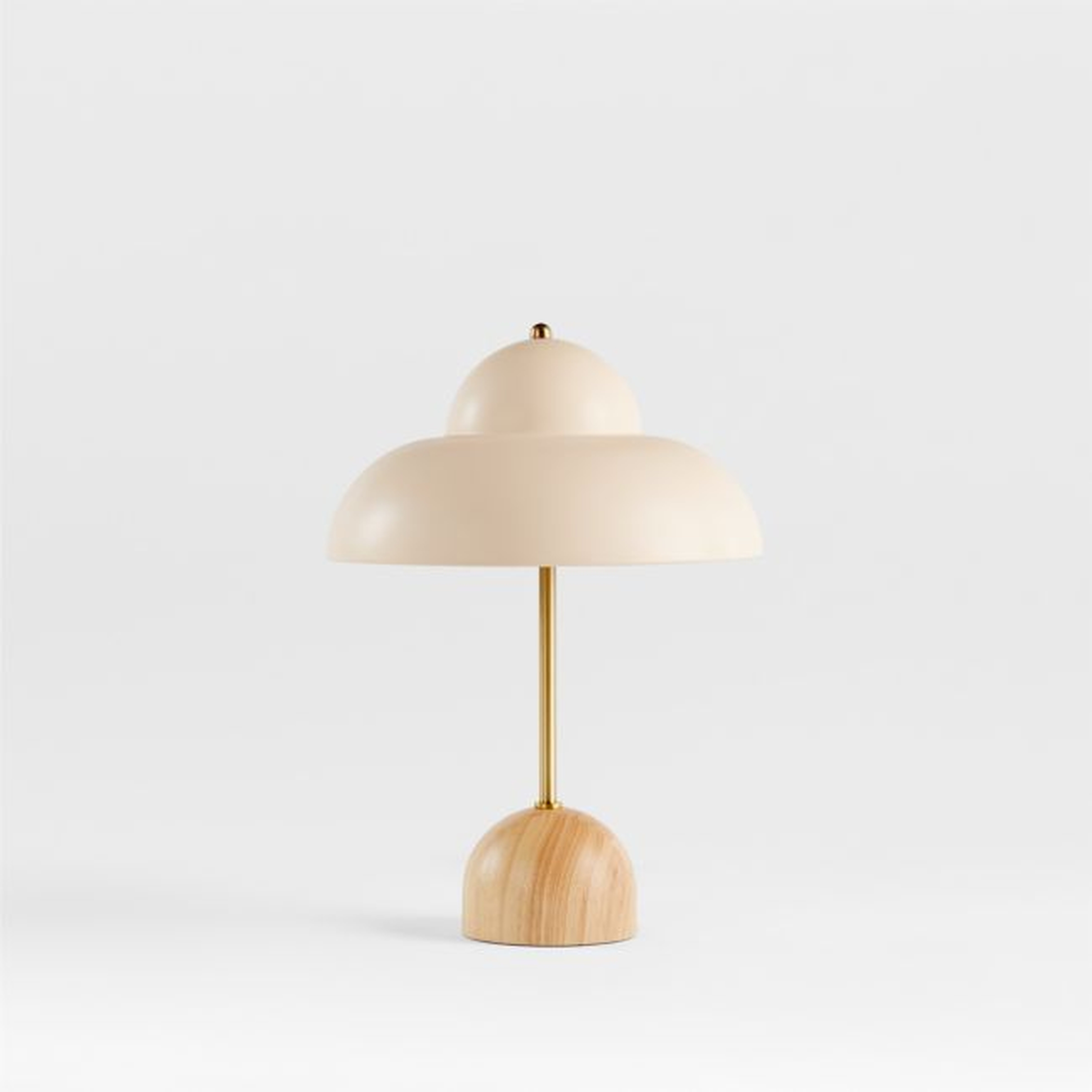Eloise Wood and Pink Metal Kids Table Lamp - Crate & Kids