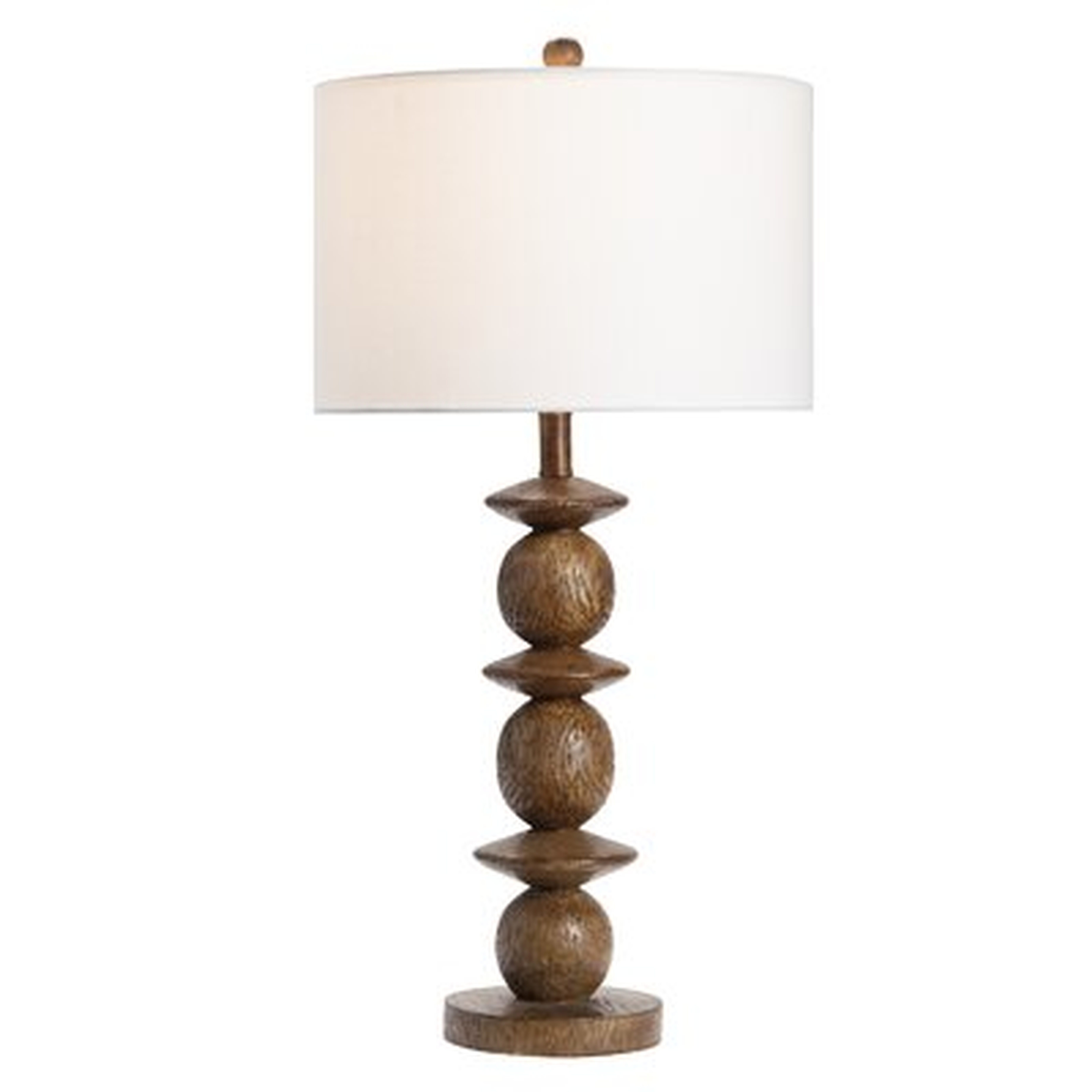 Olivia Resin Wood Lamp - Wayfair