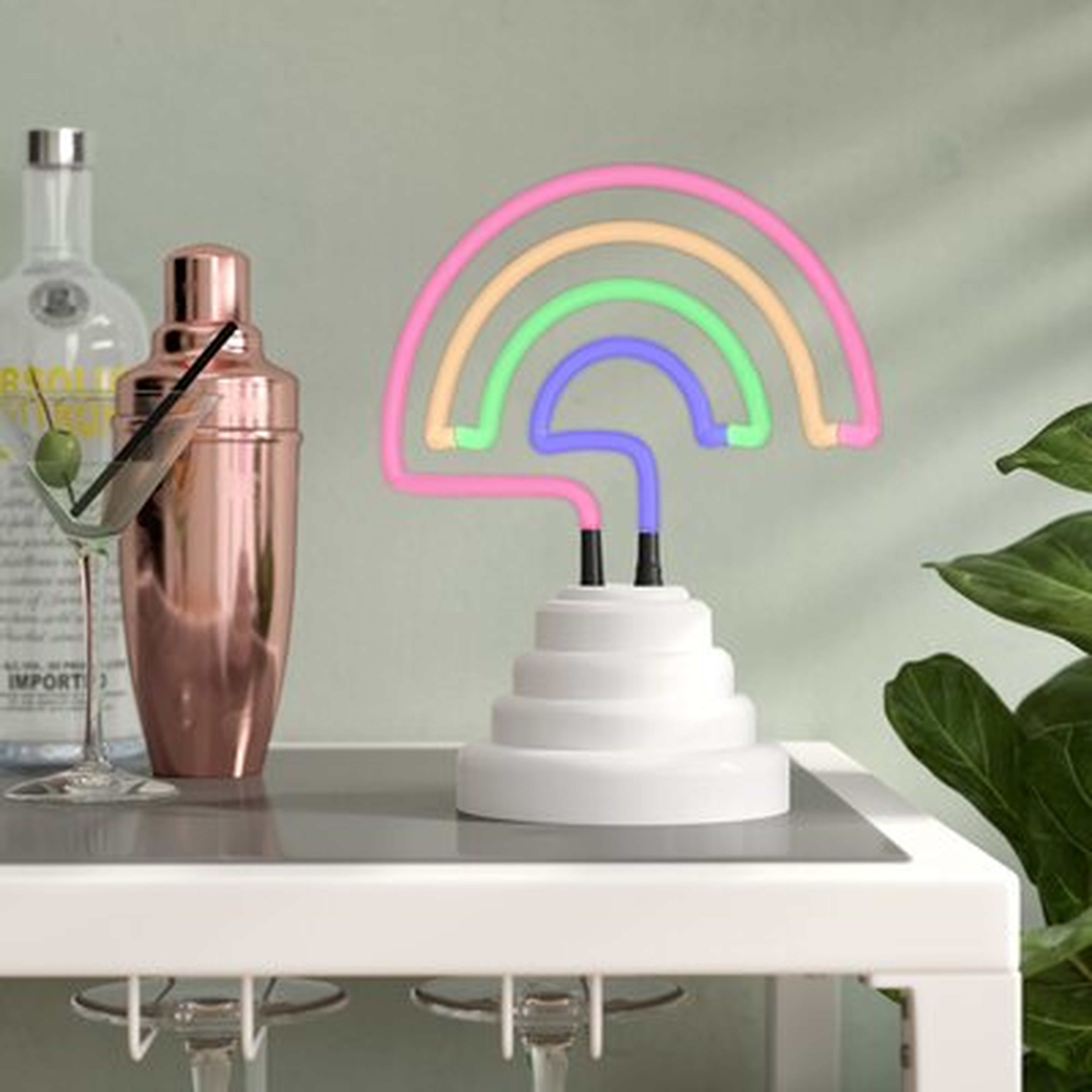 Rainbow Tabletop Neon Sign - Wayfair