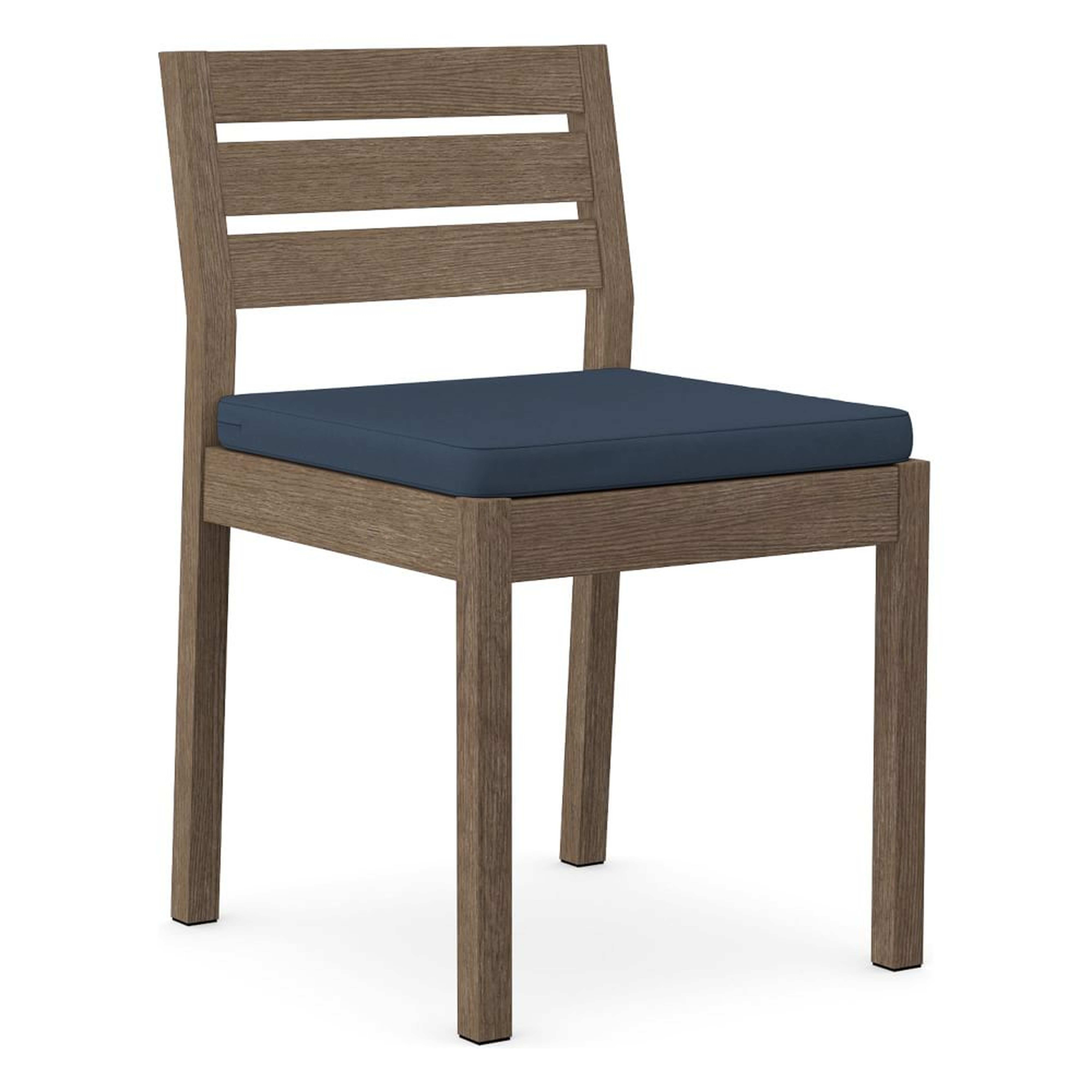 Portside Dining Chair Outdoor Cushion Covers, Sunbrella(R) Canvas, Sapphire Blue - West Elm
