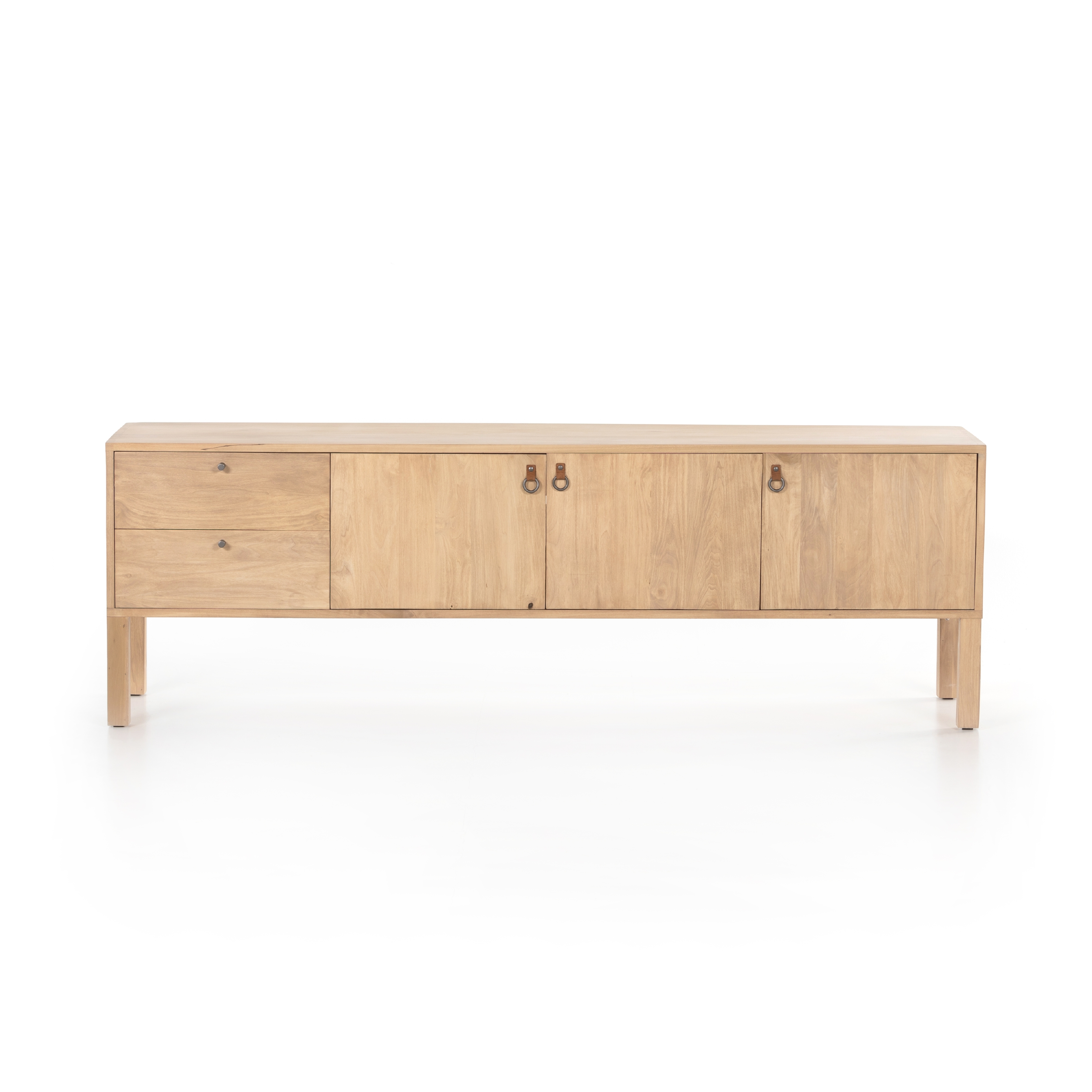 Isador Media Console-Dry Wash Poplar - Four Hands