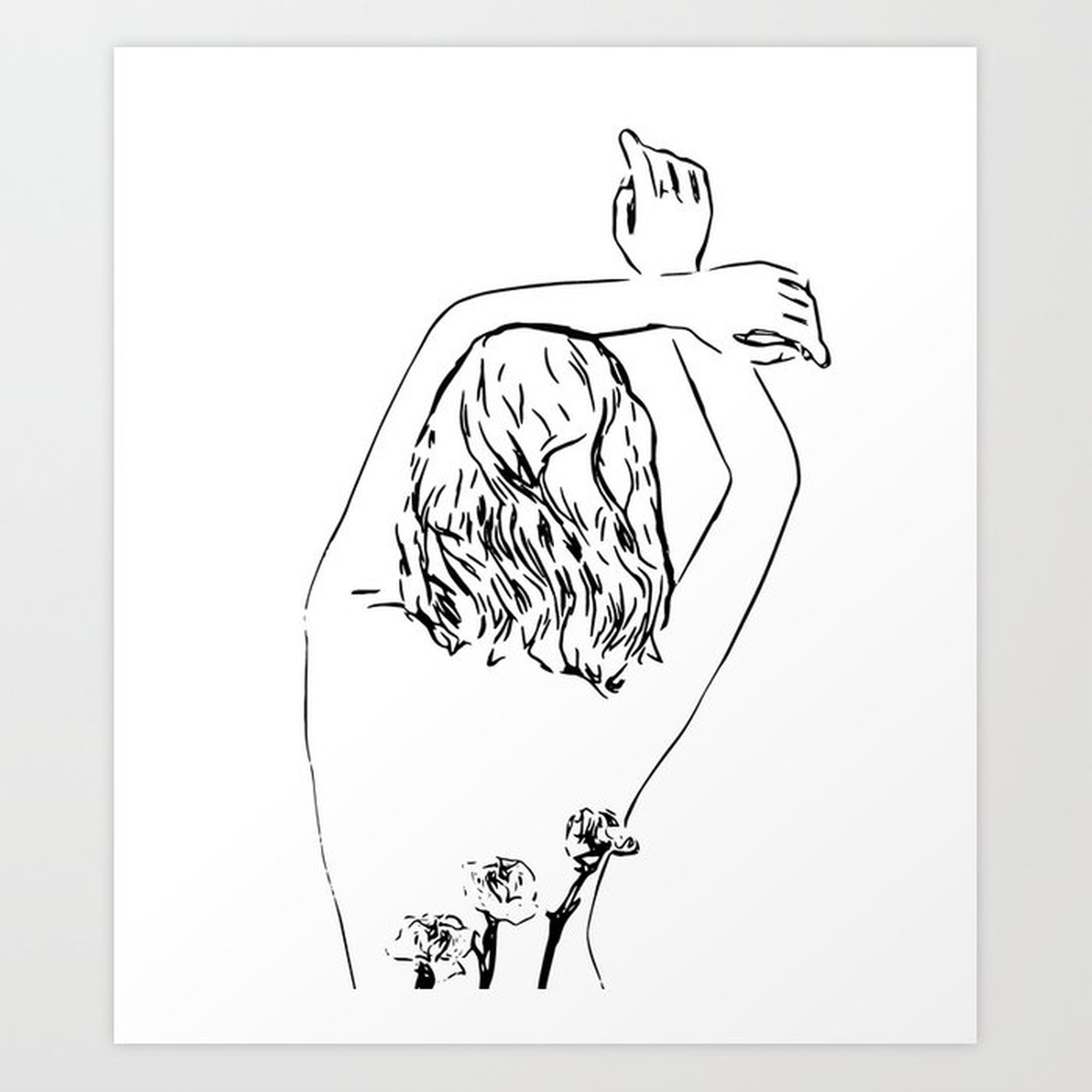 Oblivious #drawing #illustration Art Print by 83 Oranges Free Spirits - X-Large - Society6