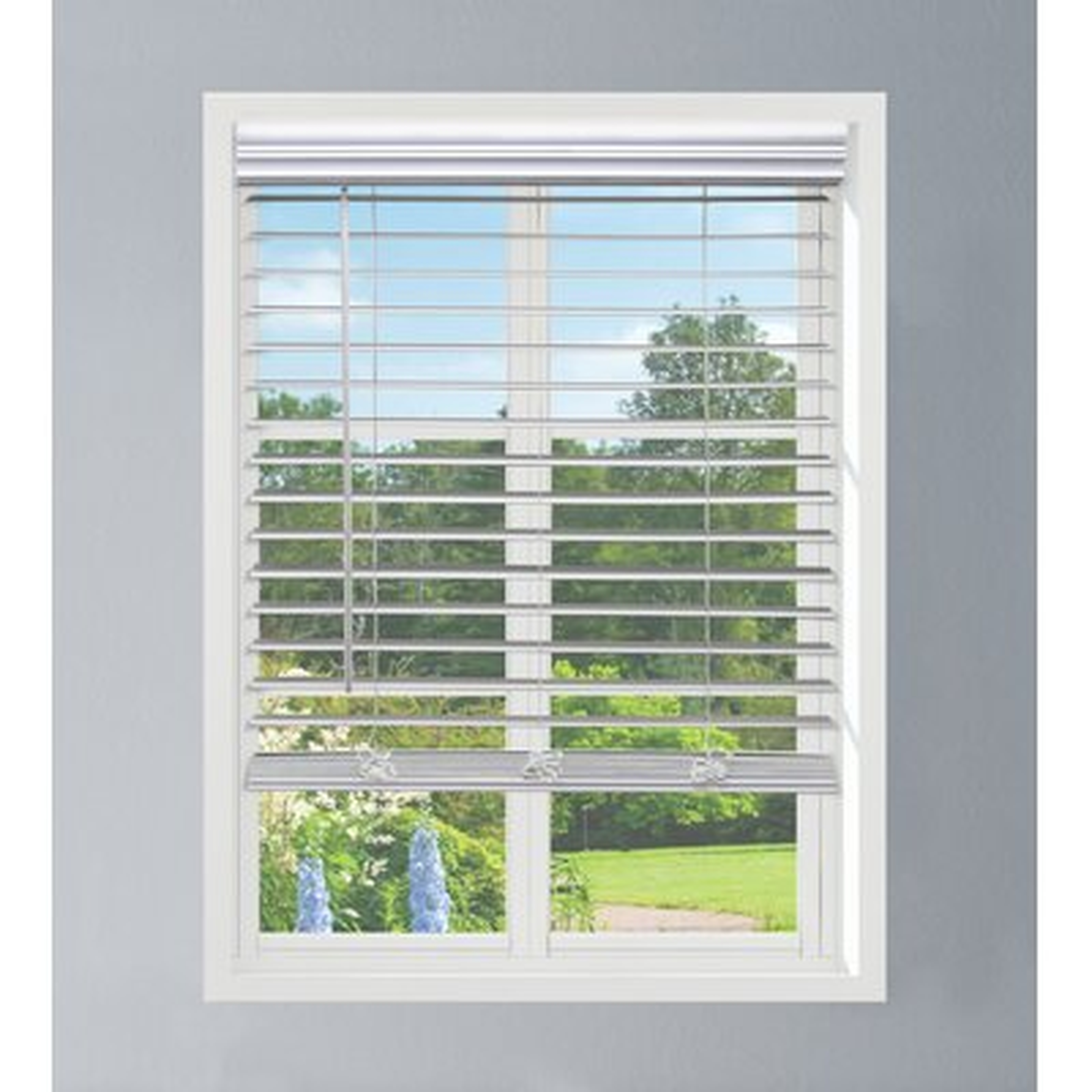 Linen Avenue Custom Cordless Faux Wood Blinds-Flush Inside Mount - Wayfair