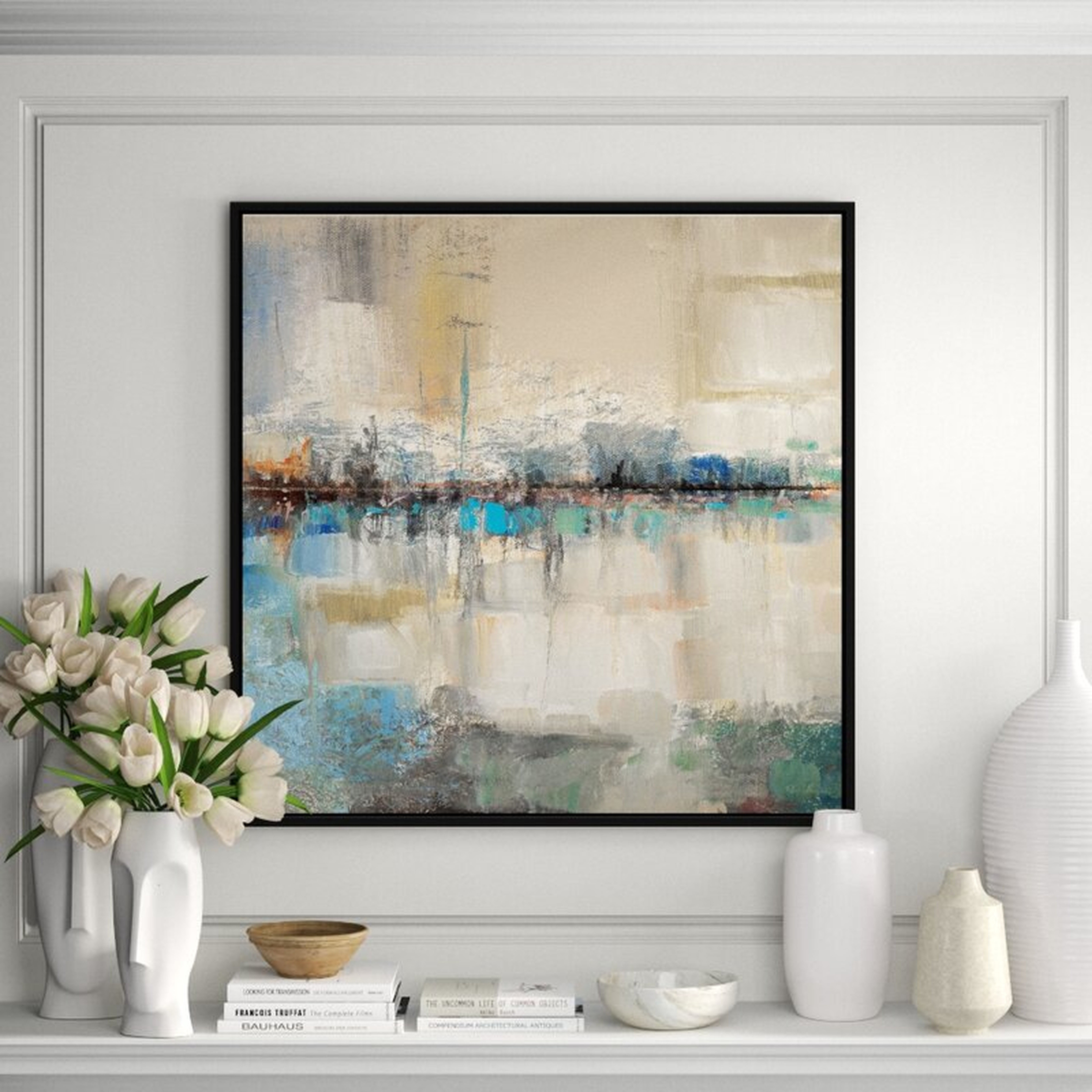 JBass Grand Gallery Collection 'Shoreline Reflection II' - Print on Canvas - Perigold