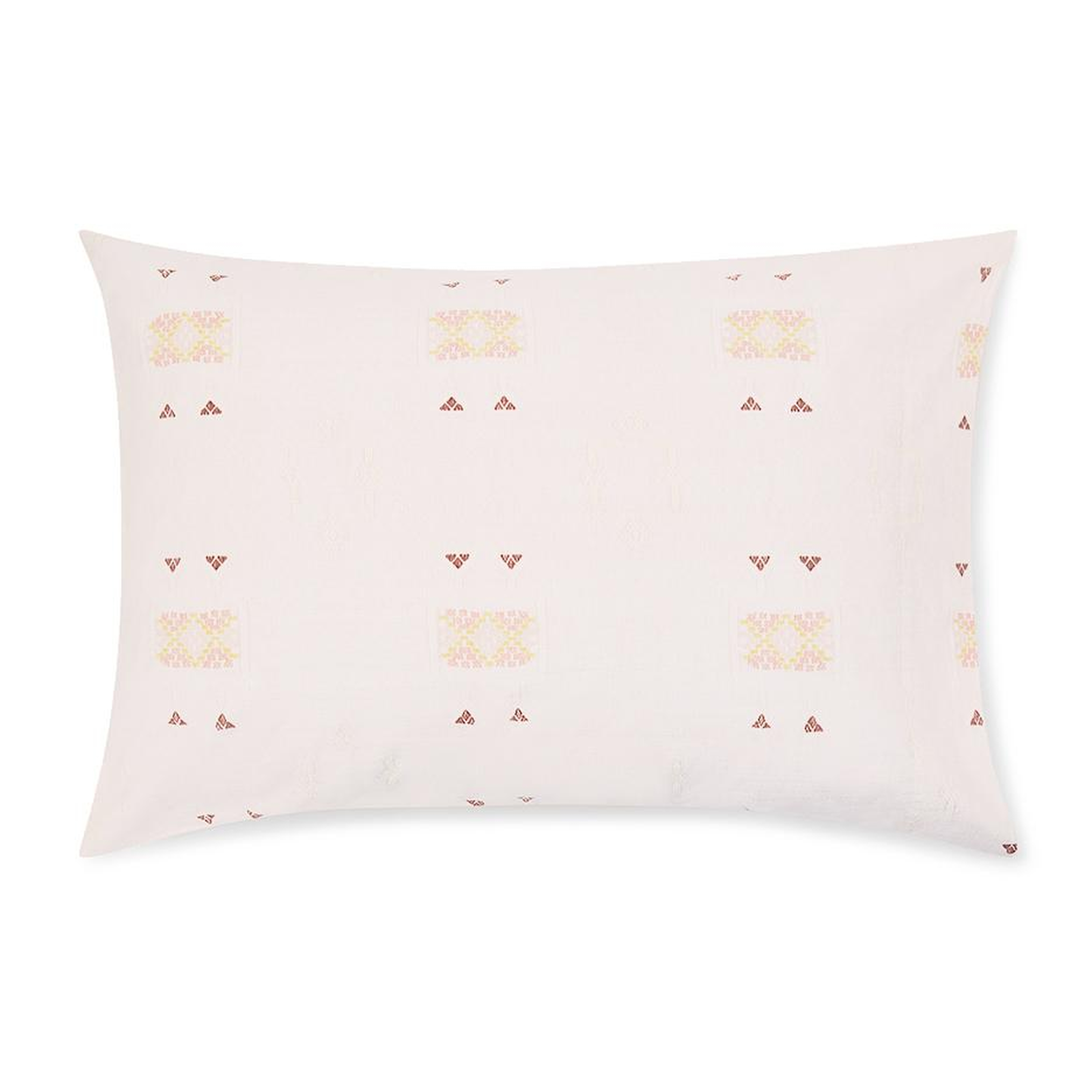 Blush Cactus Silk Pillowcases + Shams by St. Frank | Pink | Standard Sham Set | Cotton/Silk - St. Frank