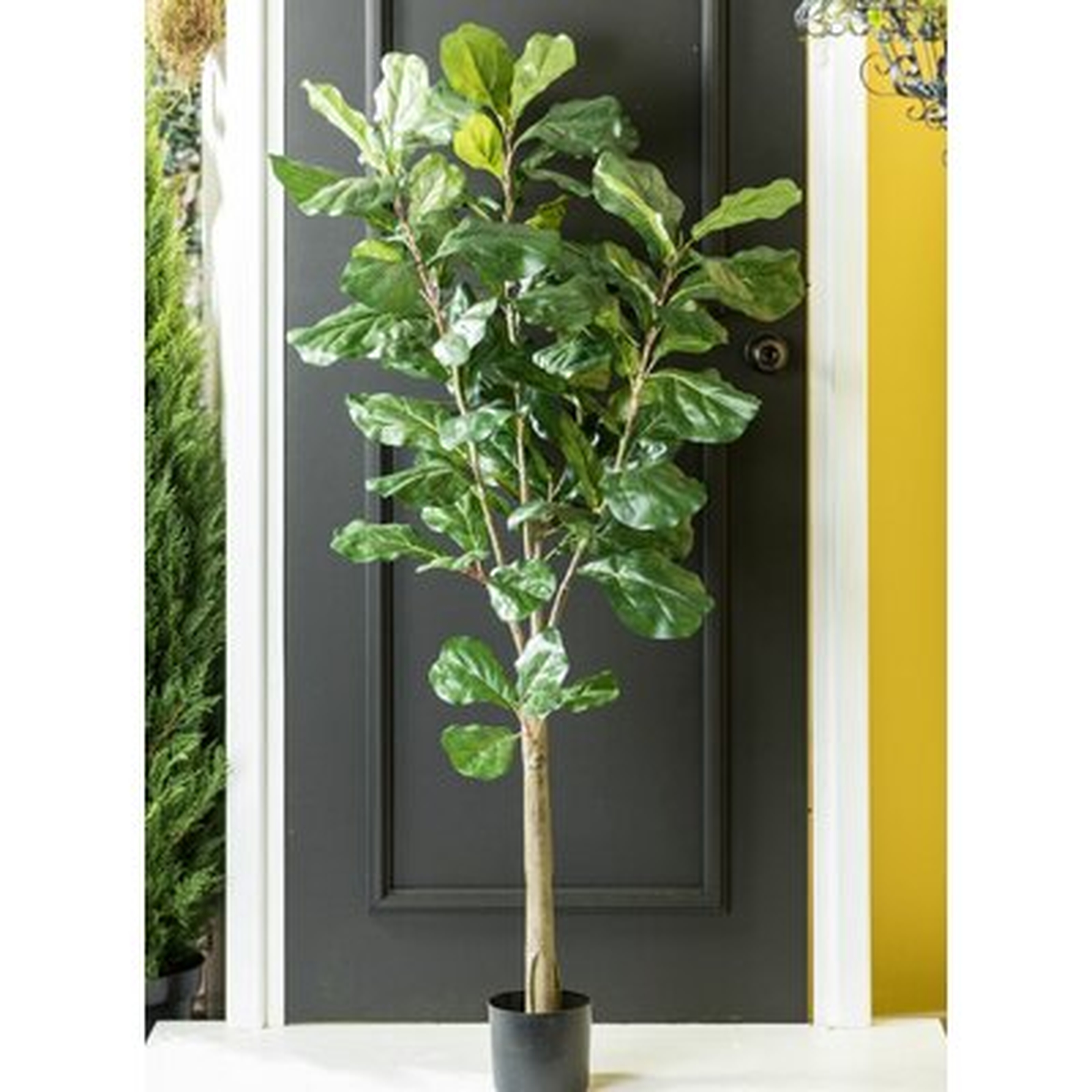 60'' Faux Fiddle Leaf Fig Tree in Pot - Wayfair