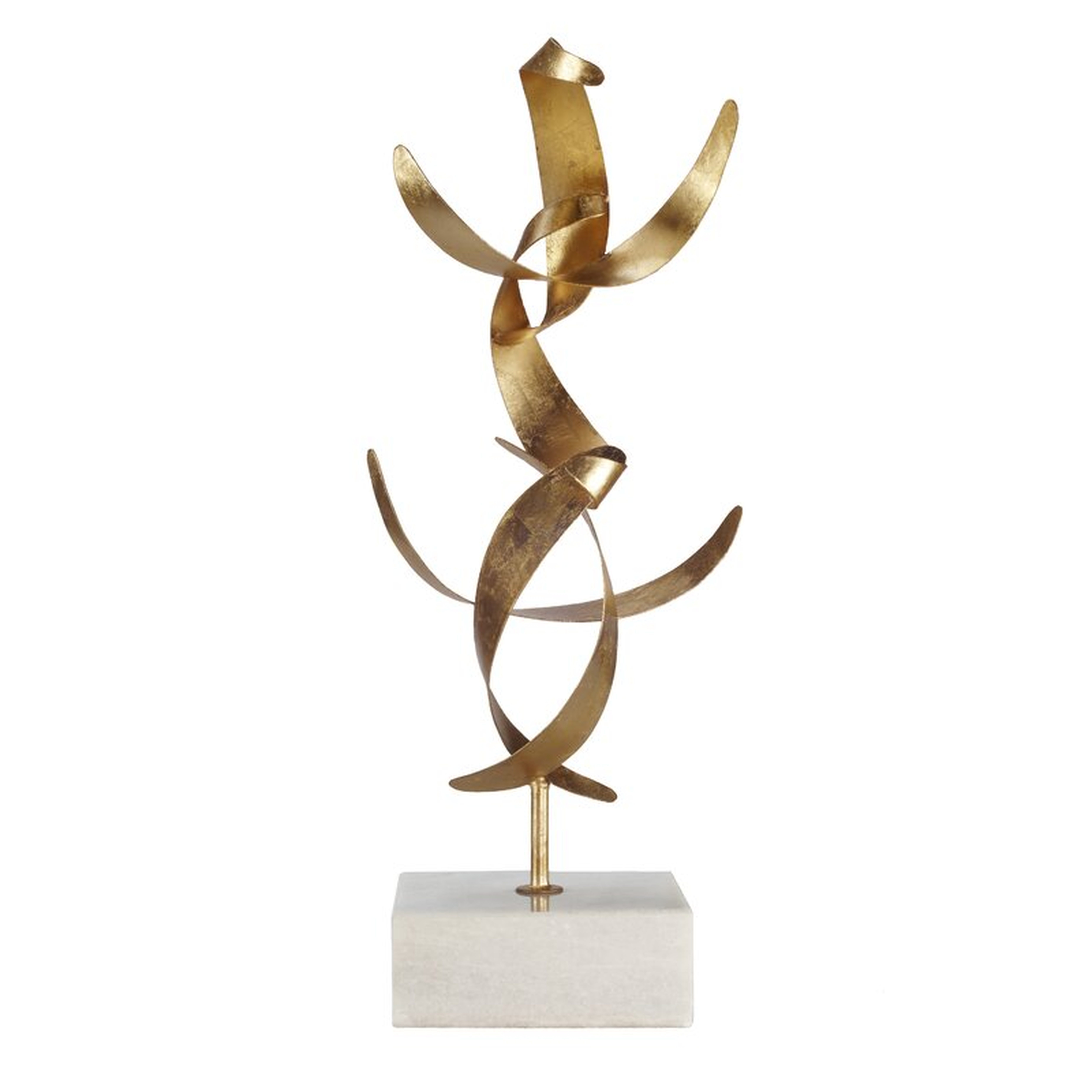 Worlds Away Malloy Sculpture Color: Gold - Perigold