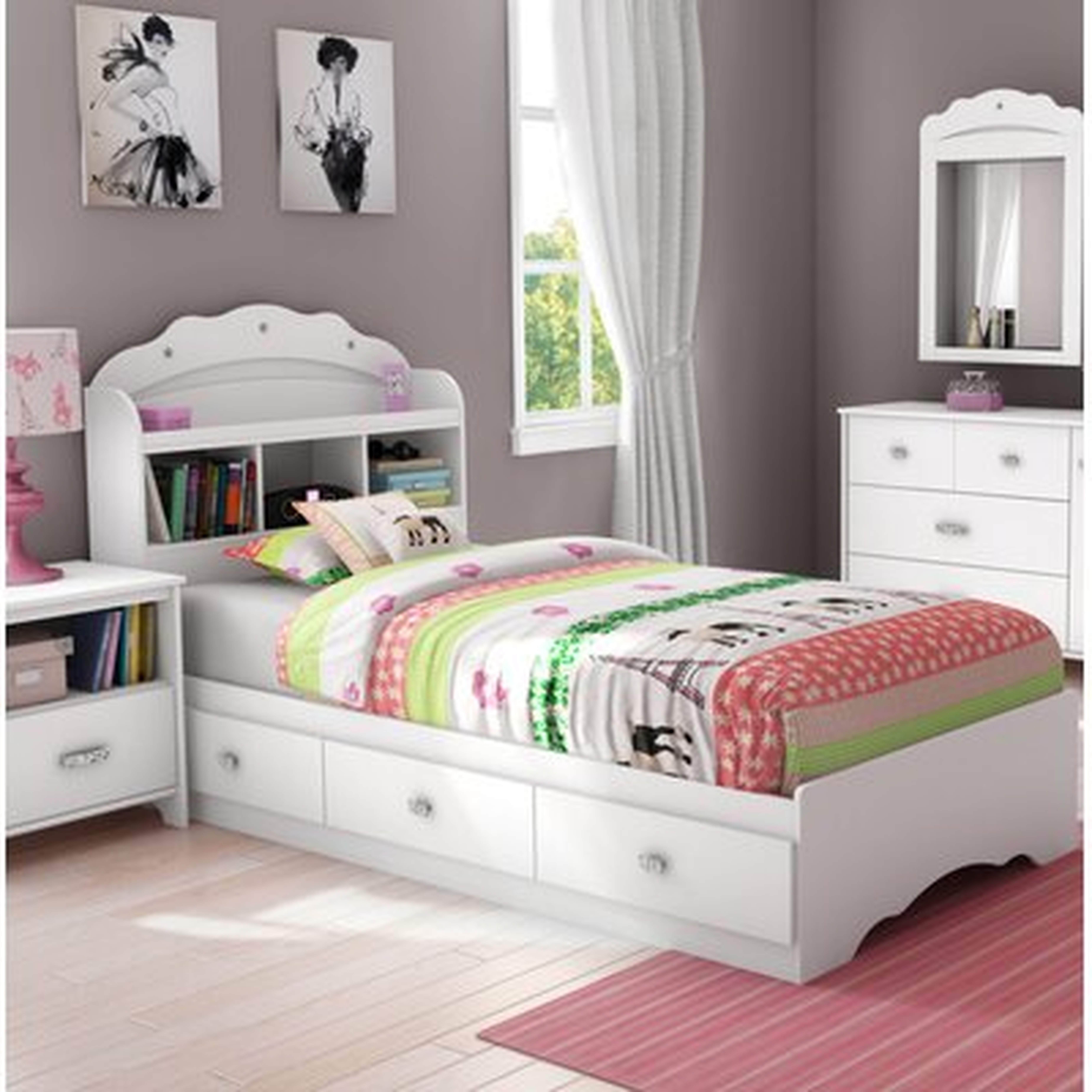 Tiara Twin Mate's & Captain's Bed with Drawers - Wayfair
