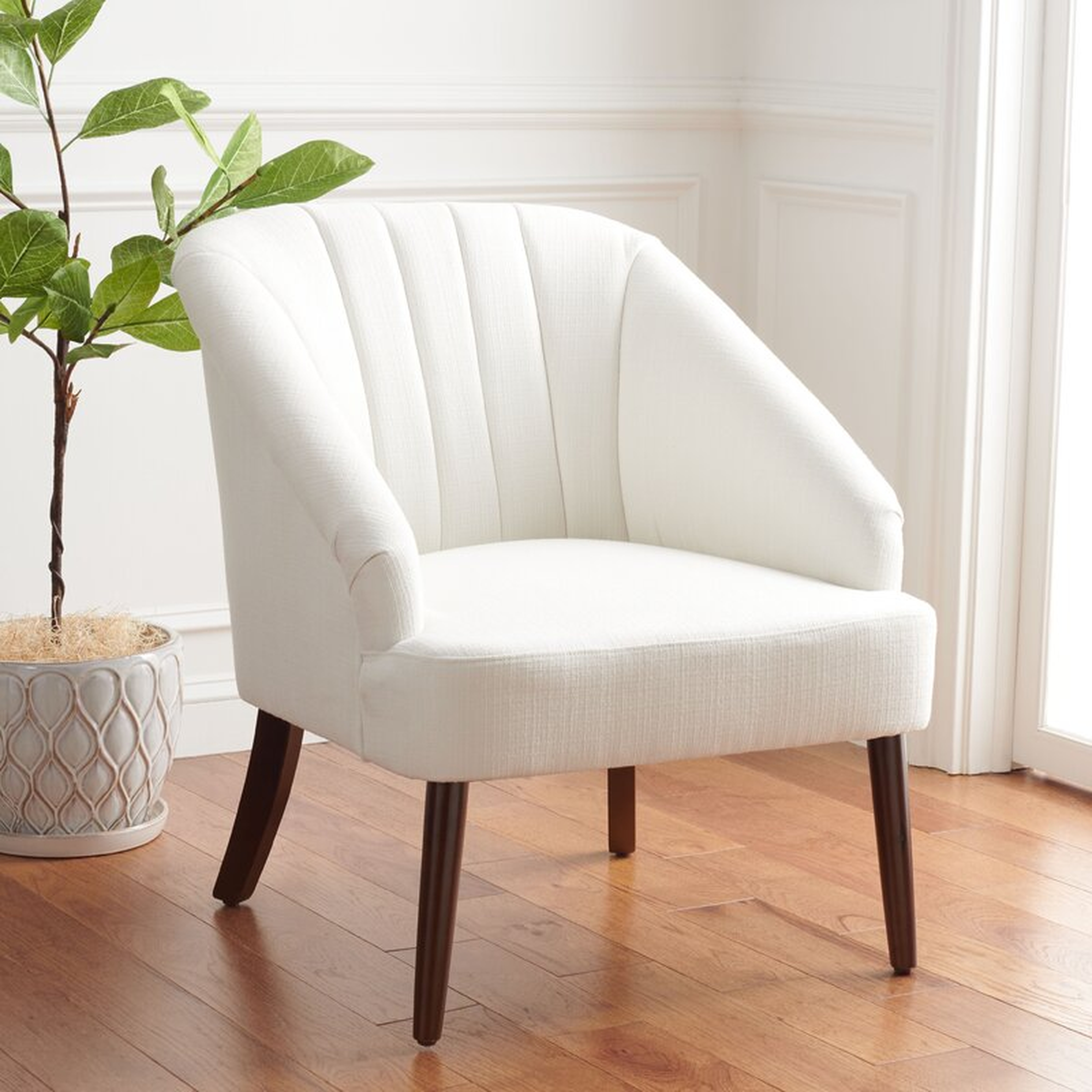 Cadrian Accent Chair, White - Wayfair