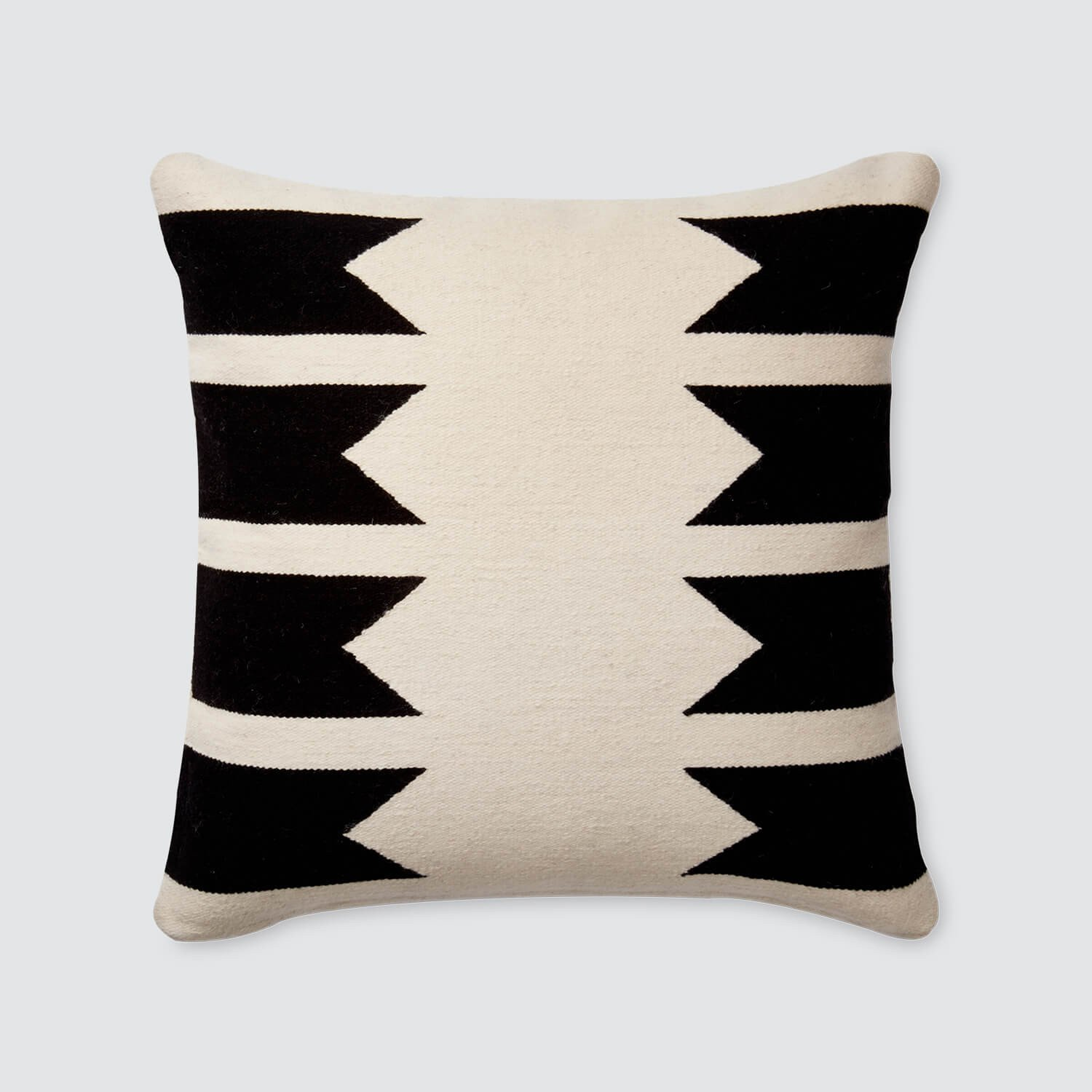 Urbano Pillows - Black - 22 in. x 22 in. By The Citizenry - The Citizenry