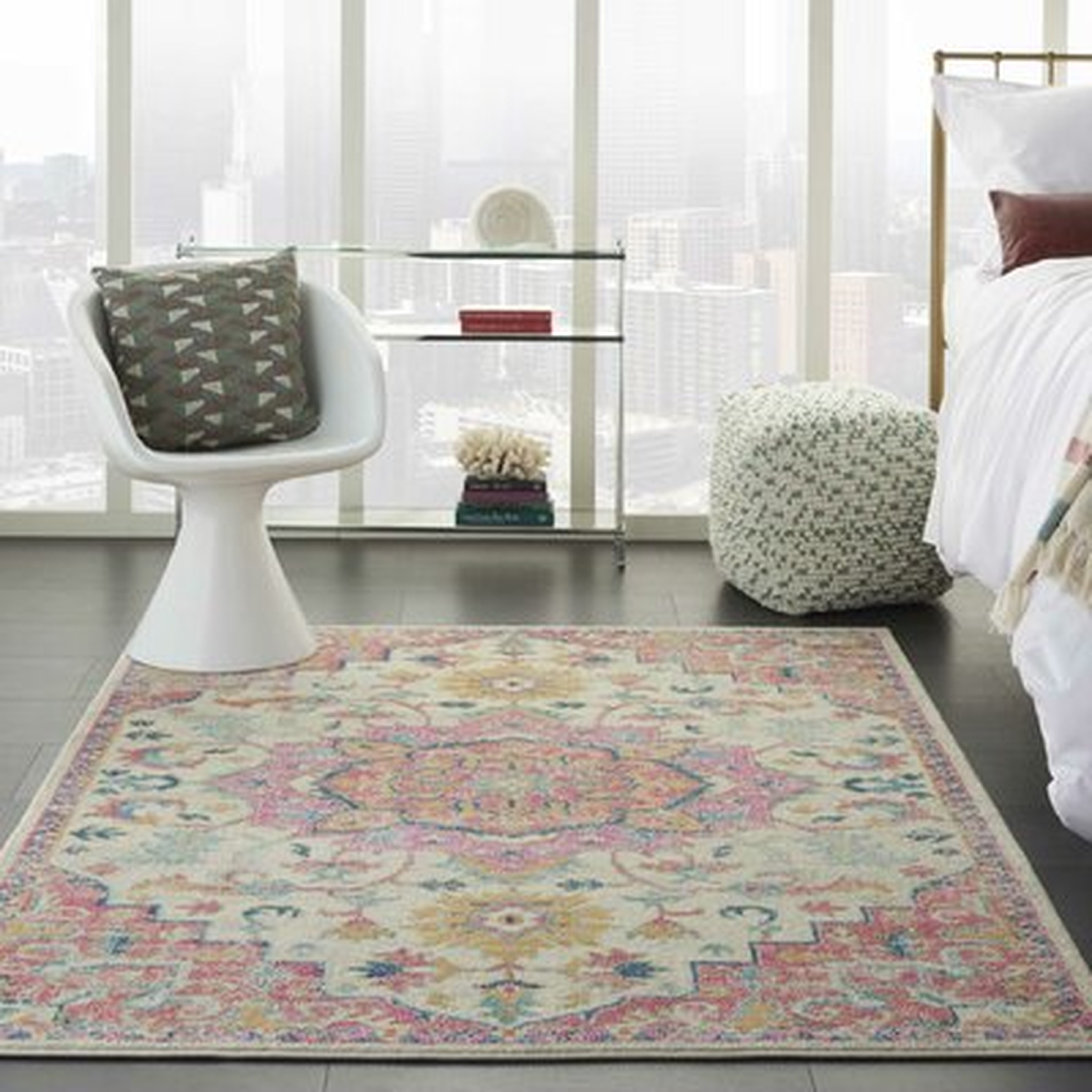 Amia Oriental Pink Area Rug - Wayfair