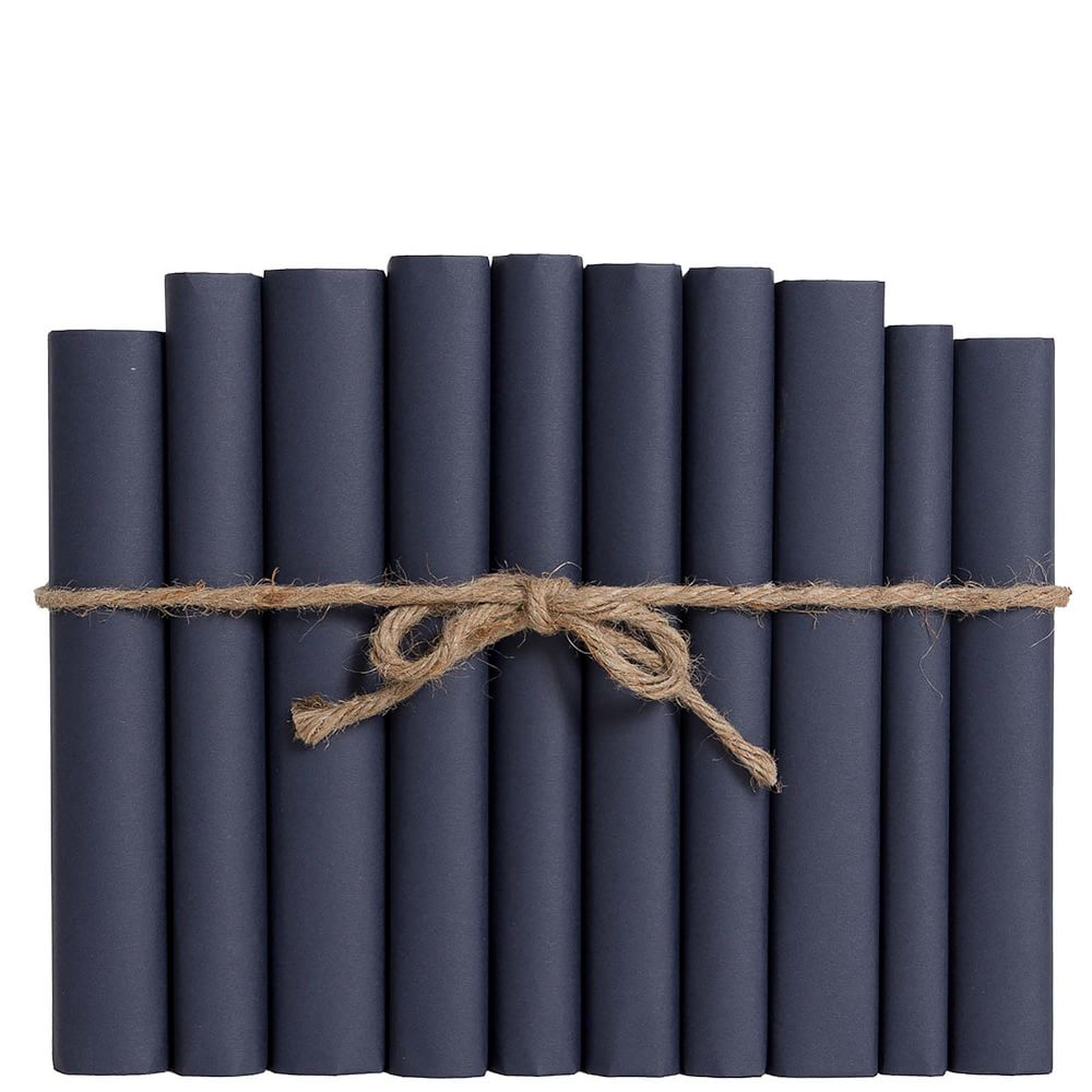 ColorPak Modern Book, Navy Wrapped - West Elm