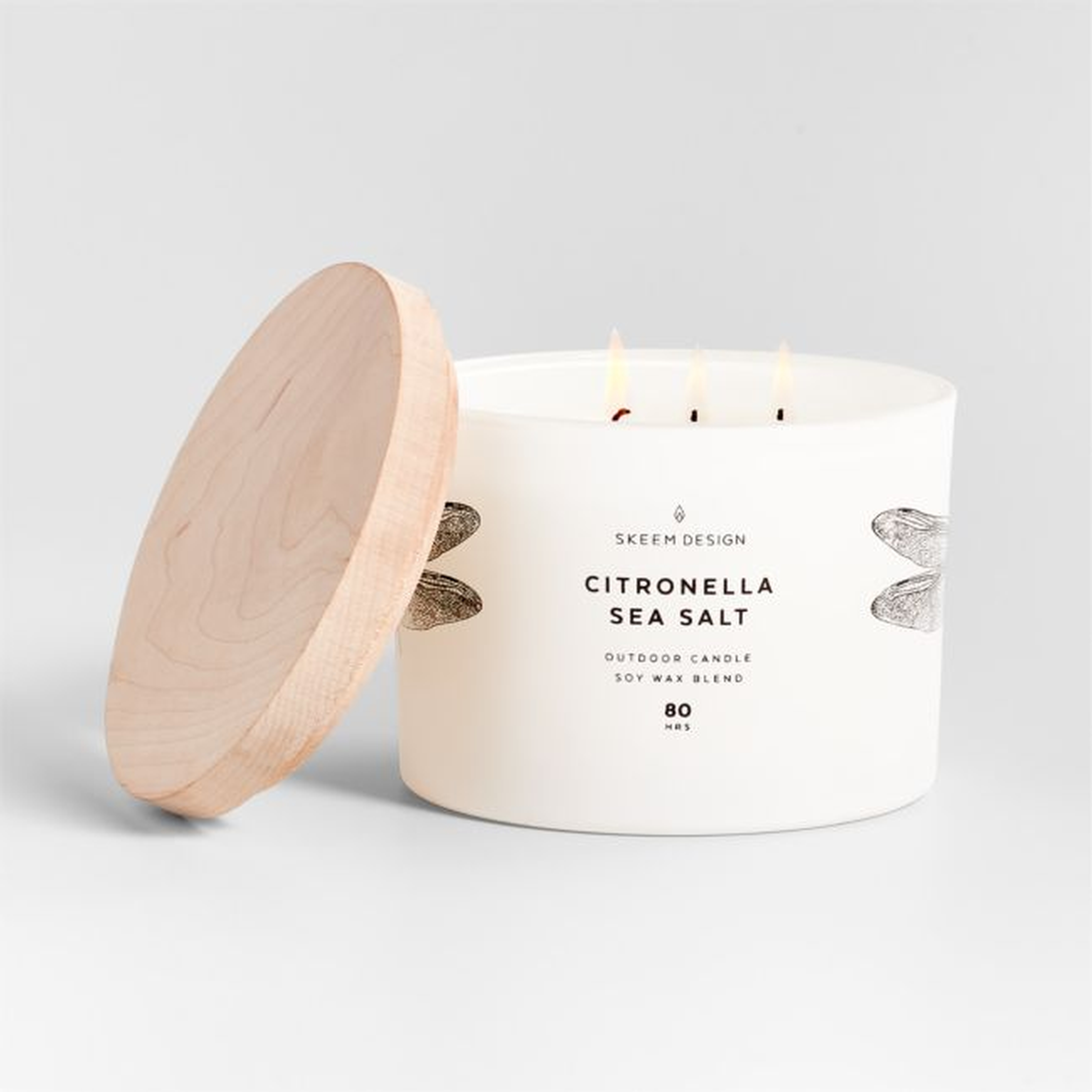 Skeem Sea Salt Citronella Candle - Crate and Barrel