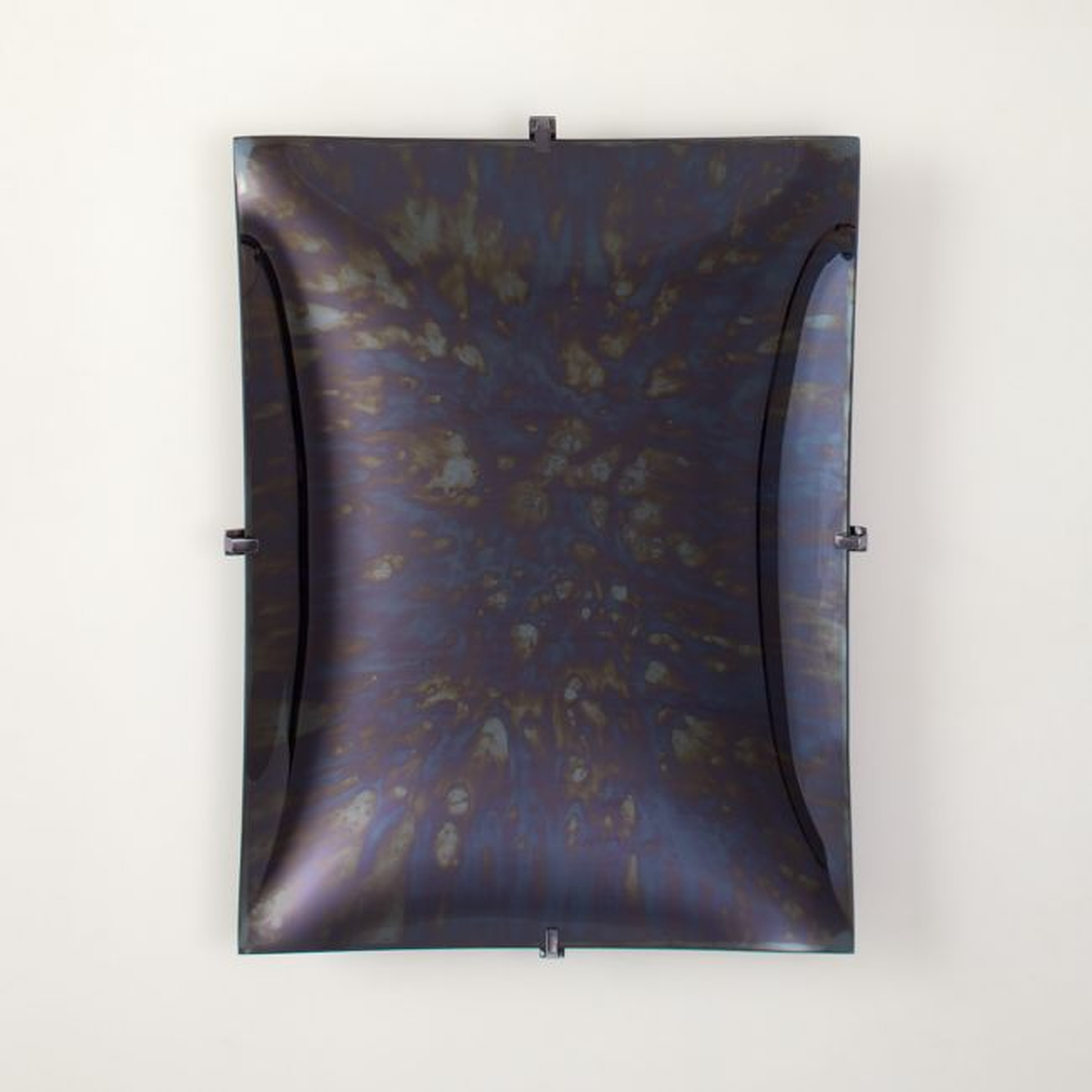Mahale Black Concave Mirror Wall Decor 18"X24" - CB2