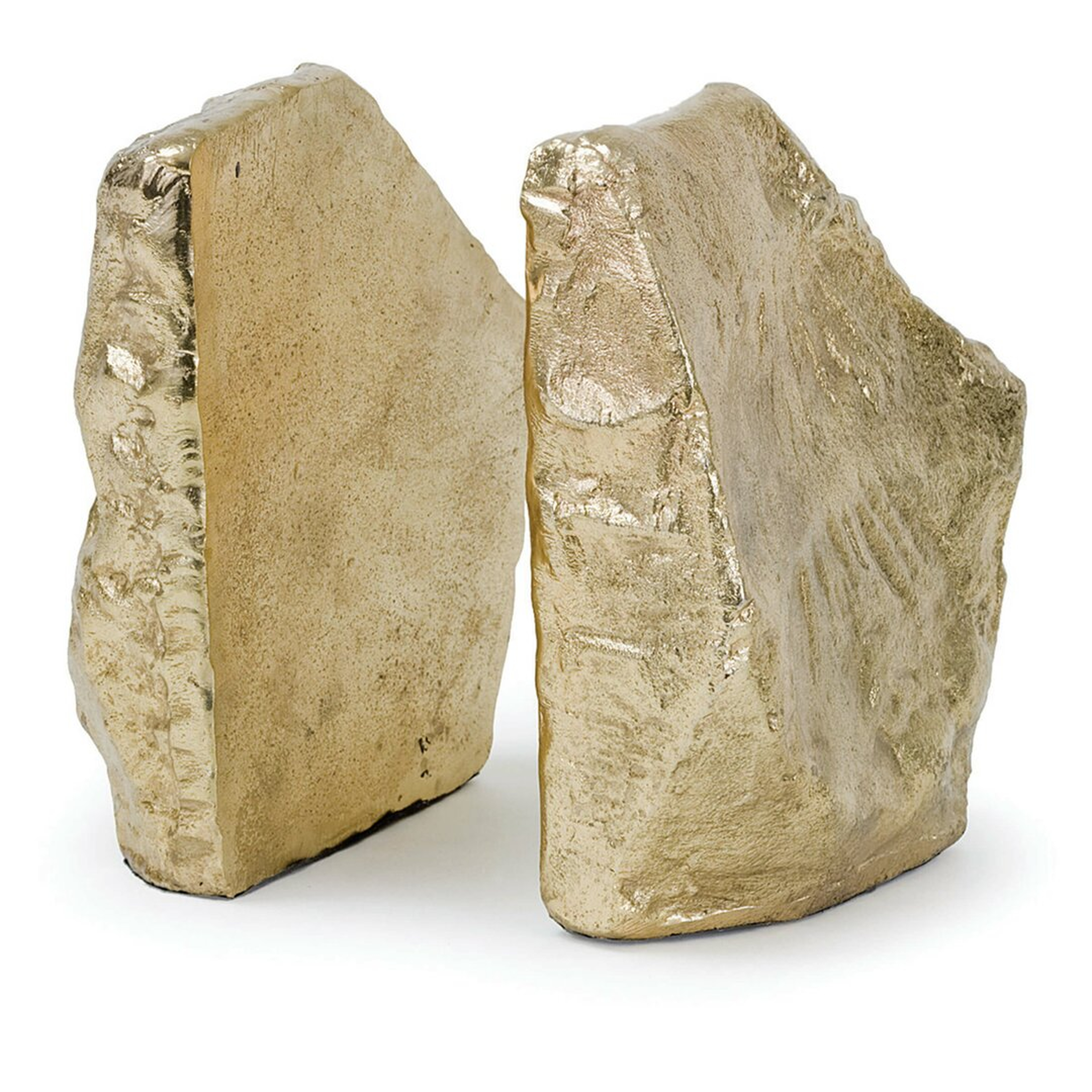 "Regina Andrew Soft Gold Rock Bookends" - Perigold