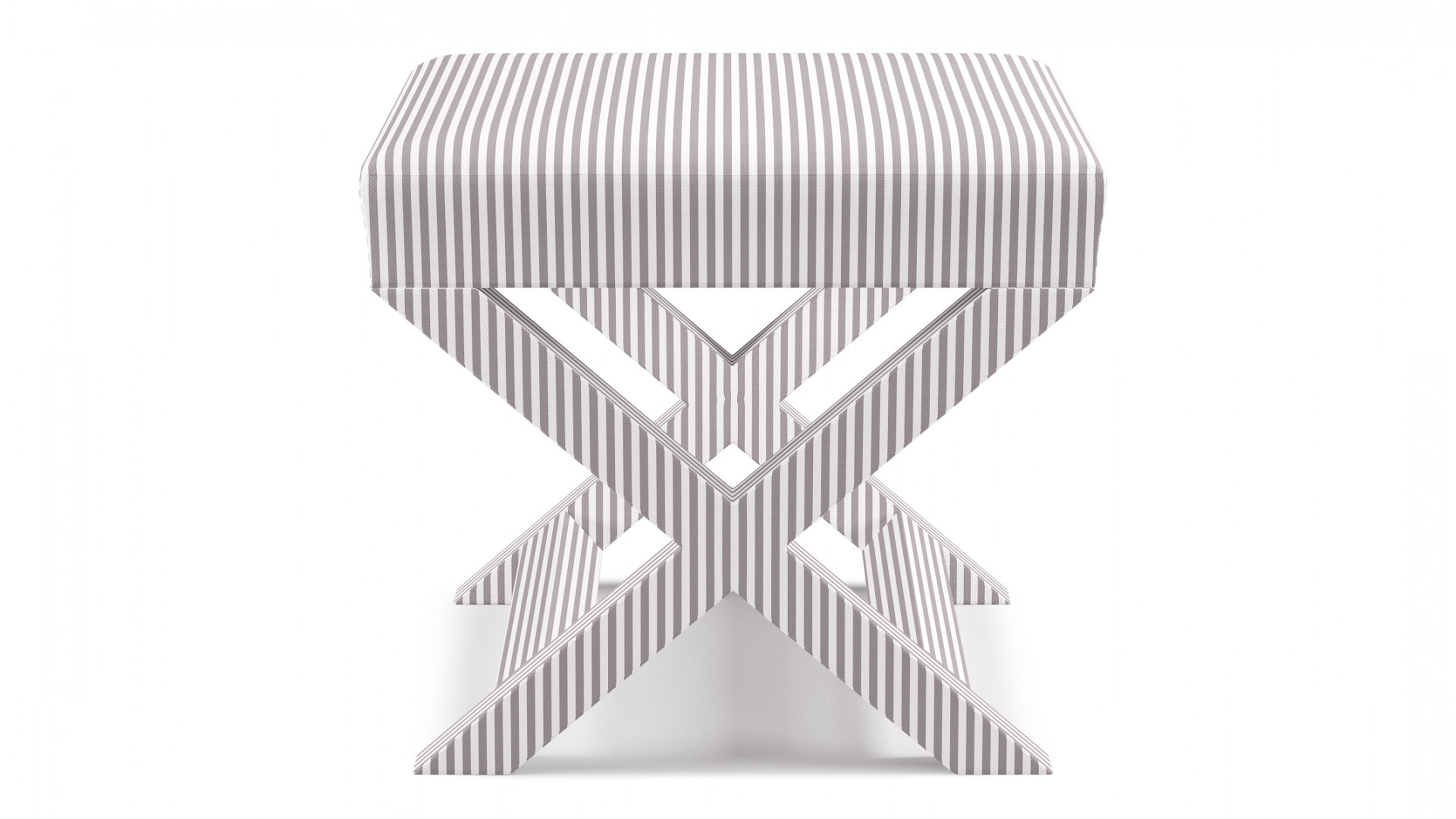 X bench | Silver Ticking Stripe - The Inside