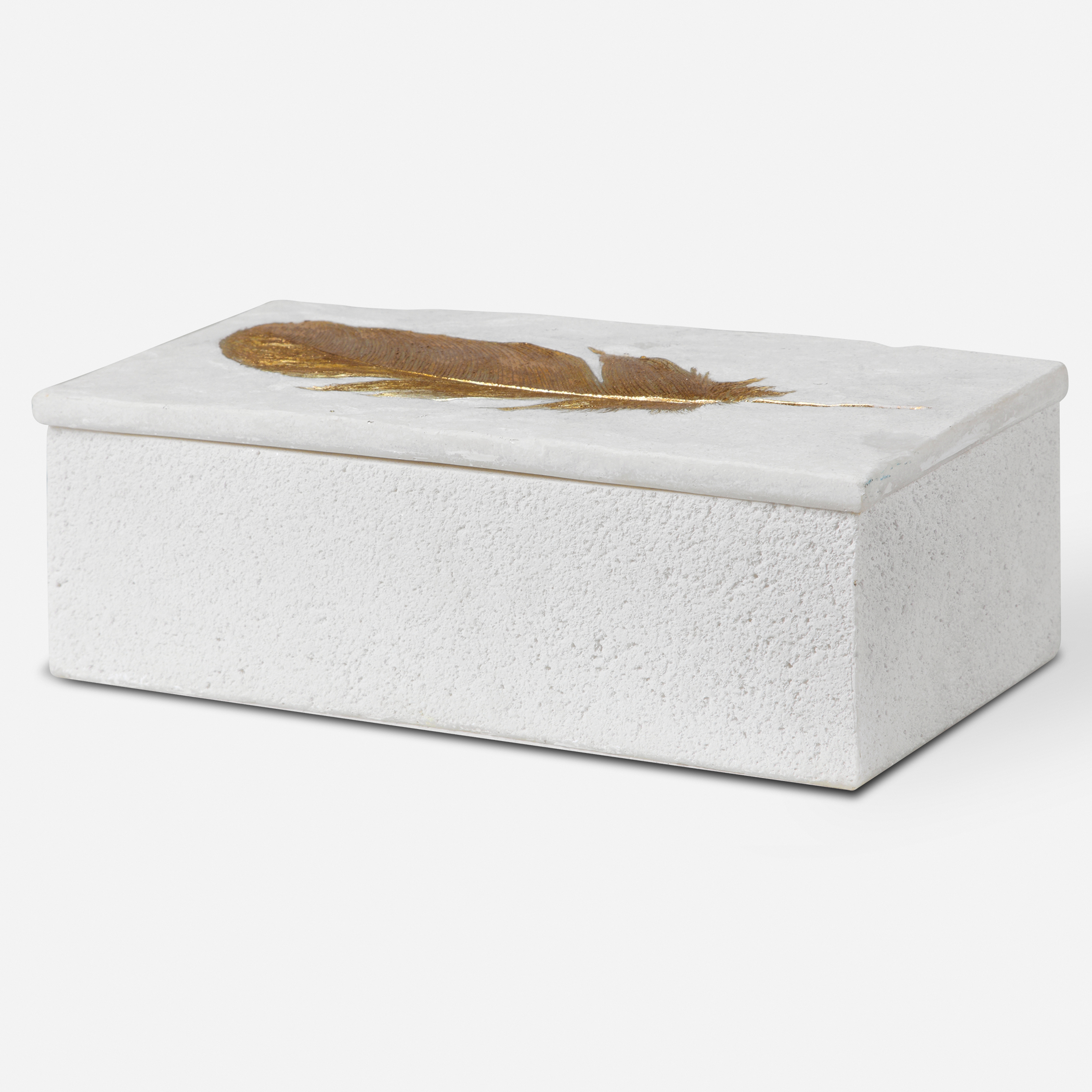 Nephele White Stone Box - Uttermost