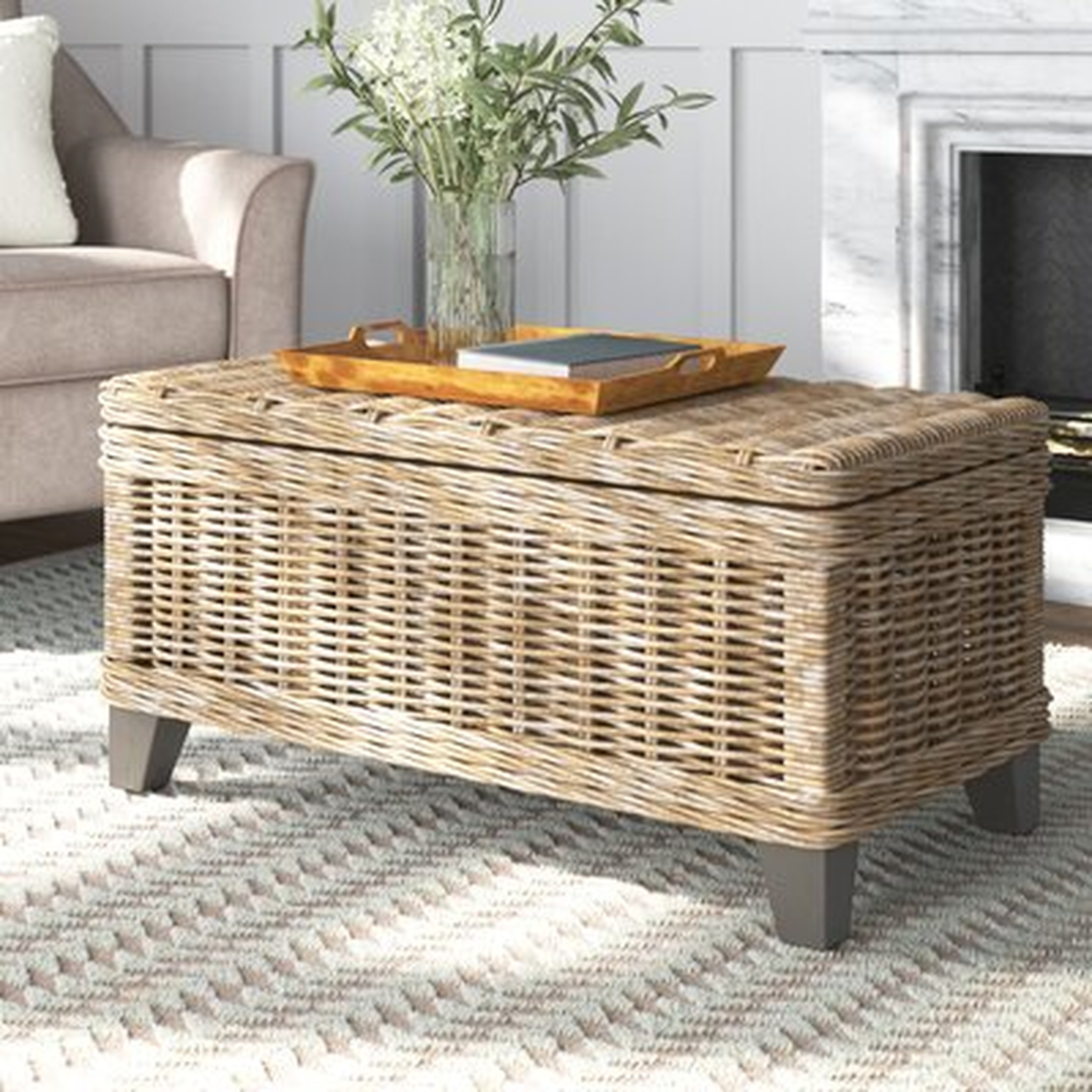Madewell Rattan Coffee Table with Storage - Wayfair