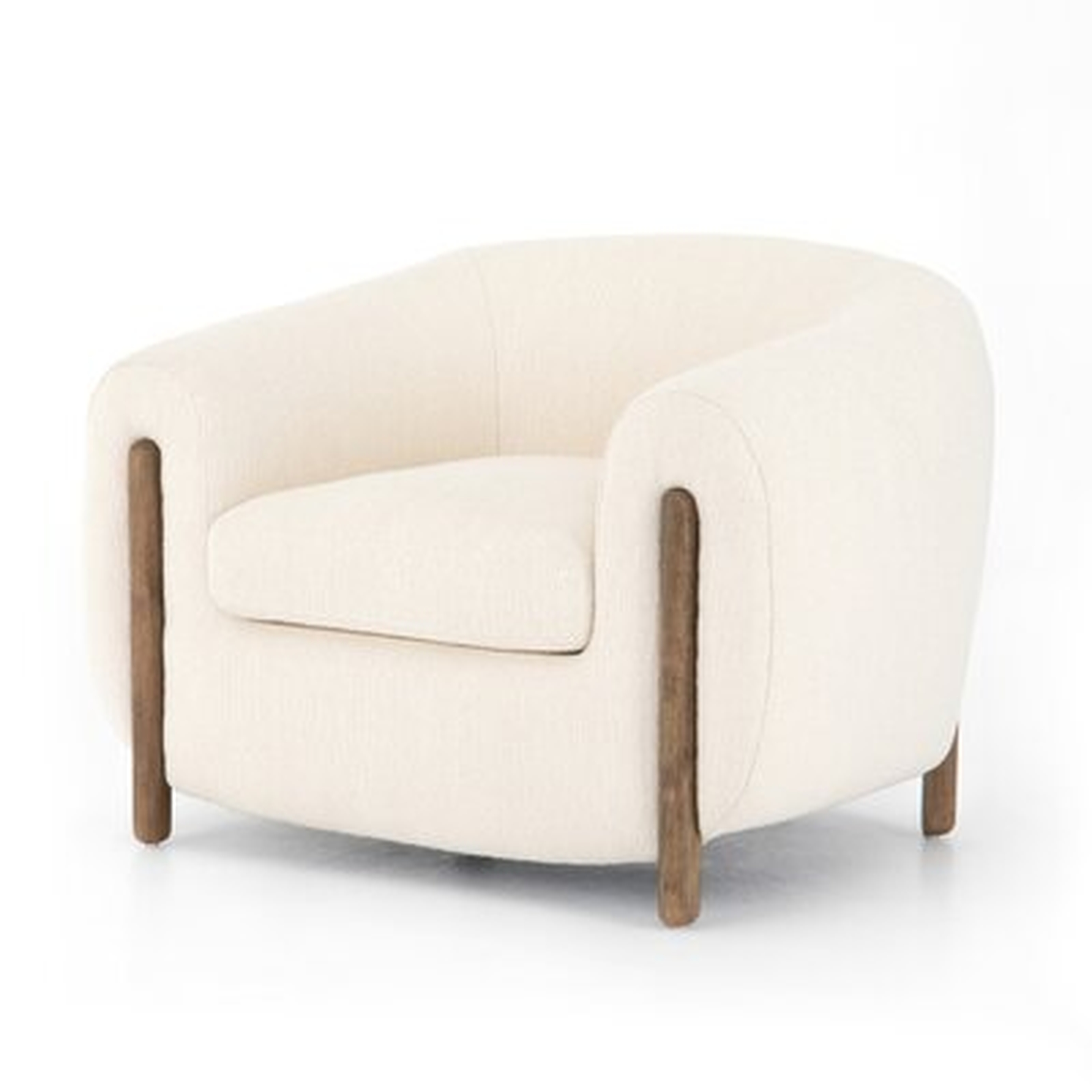 Salome 38" W Polyester Blend Barrel Chair - Wayfair