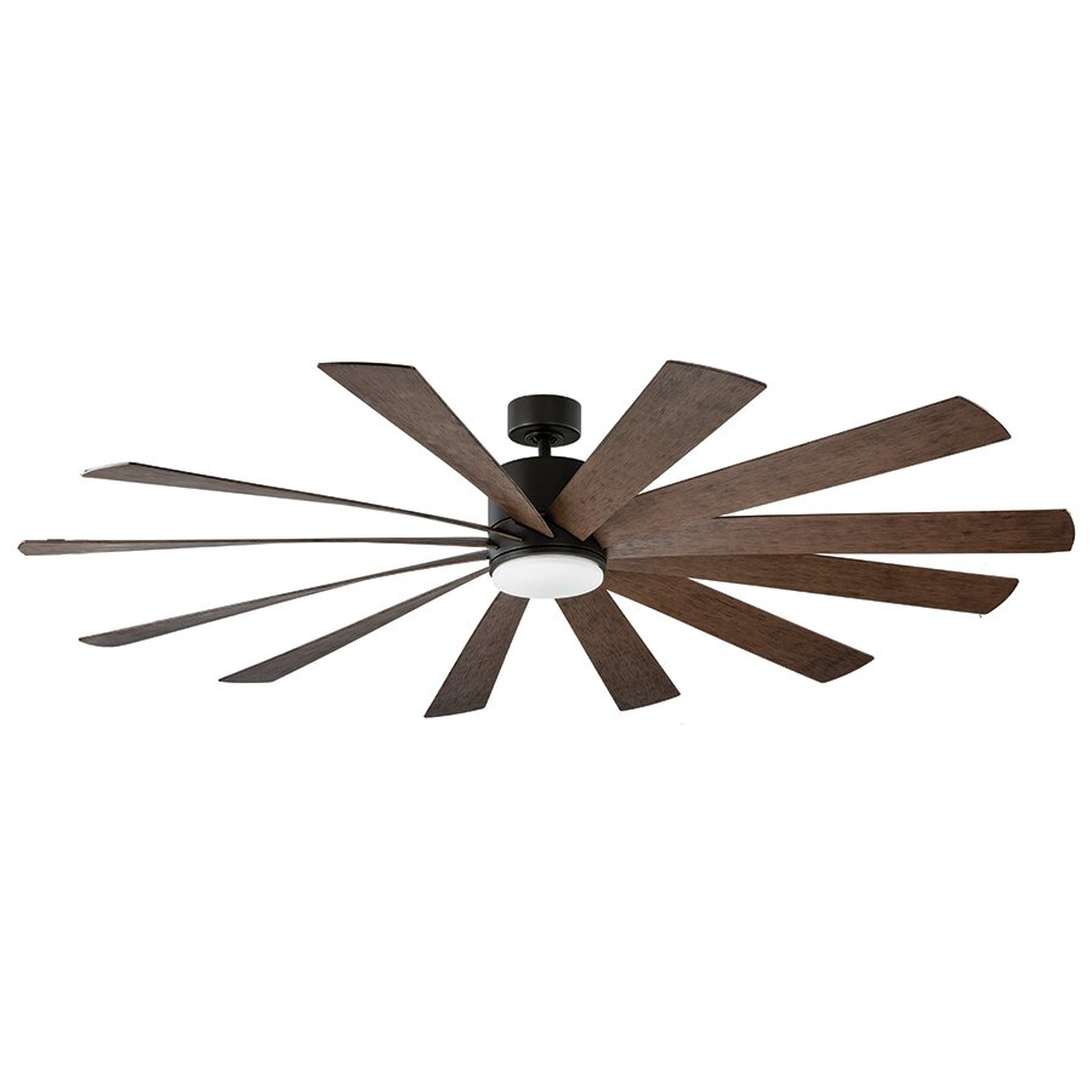 "Modern Forms Windflower 12 - Blade Outdoor LED Windmill Ceiling Fan with Light Kit Included" - Perigold