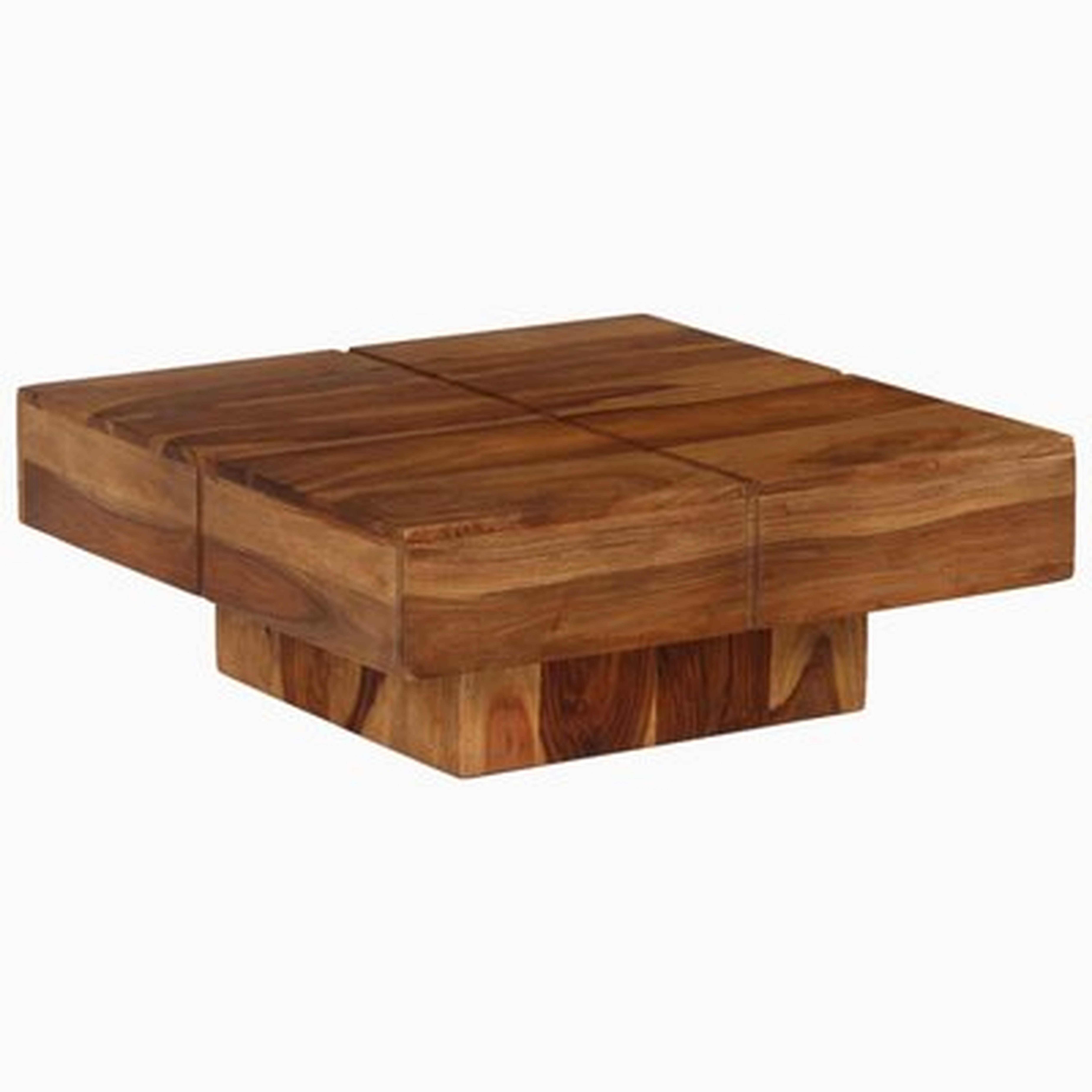 Estella Solid Wood Pedestal Coffee Table - Wayfair