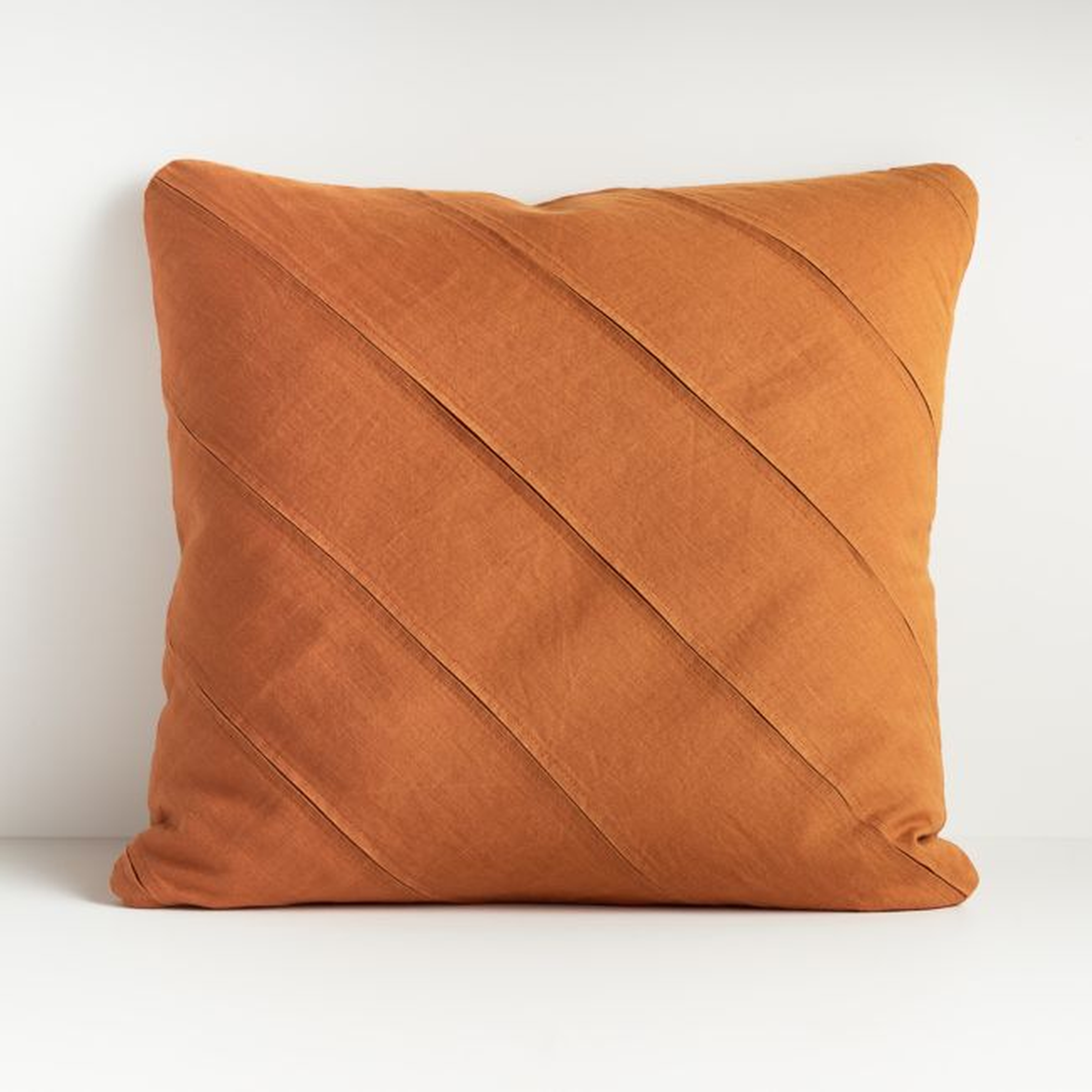 Theta Clay Pillow 20" - down alternative - Crate and Barrel