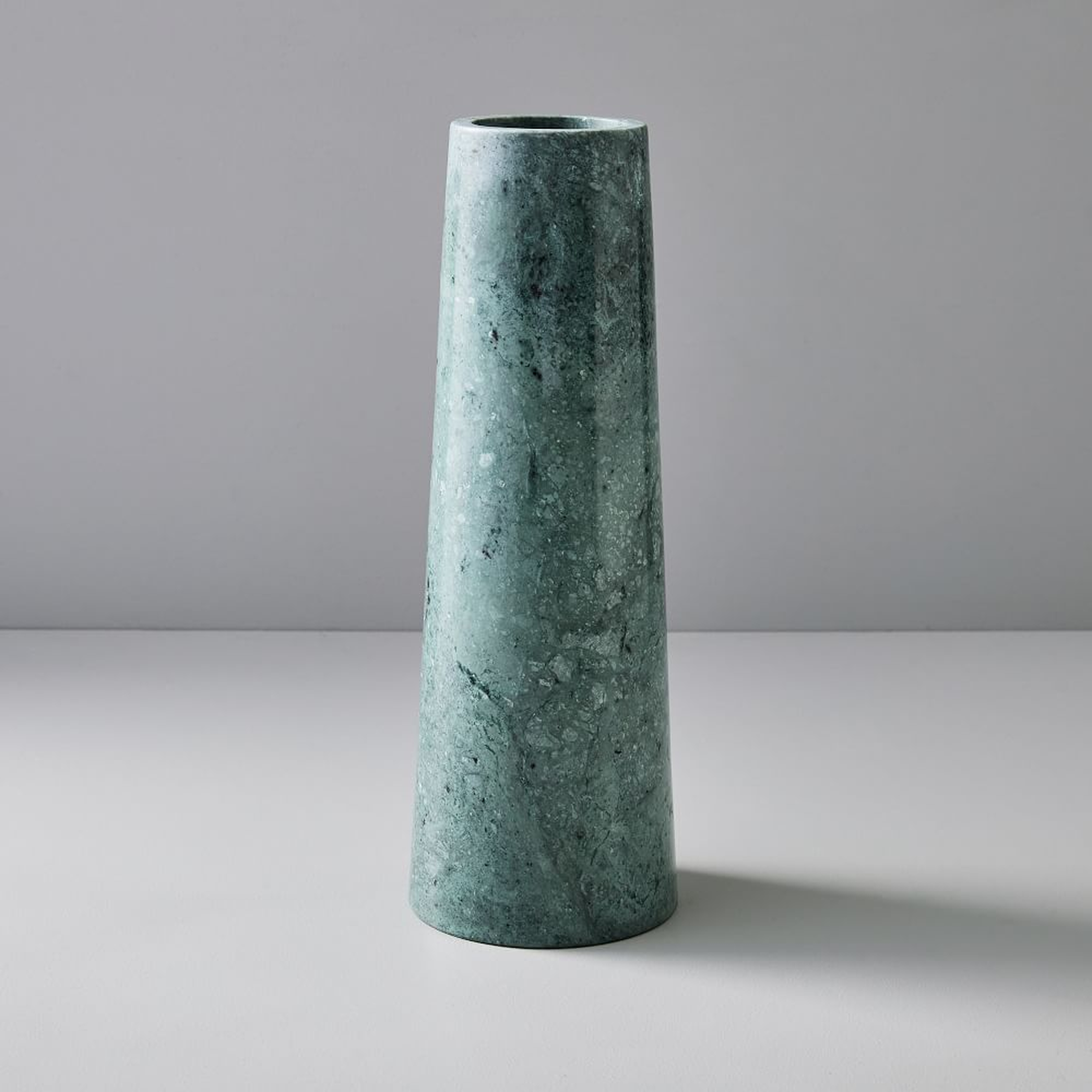 Pure Foundation Marble Vase, Green, Large - West Elm