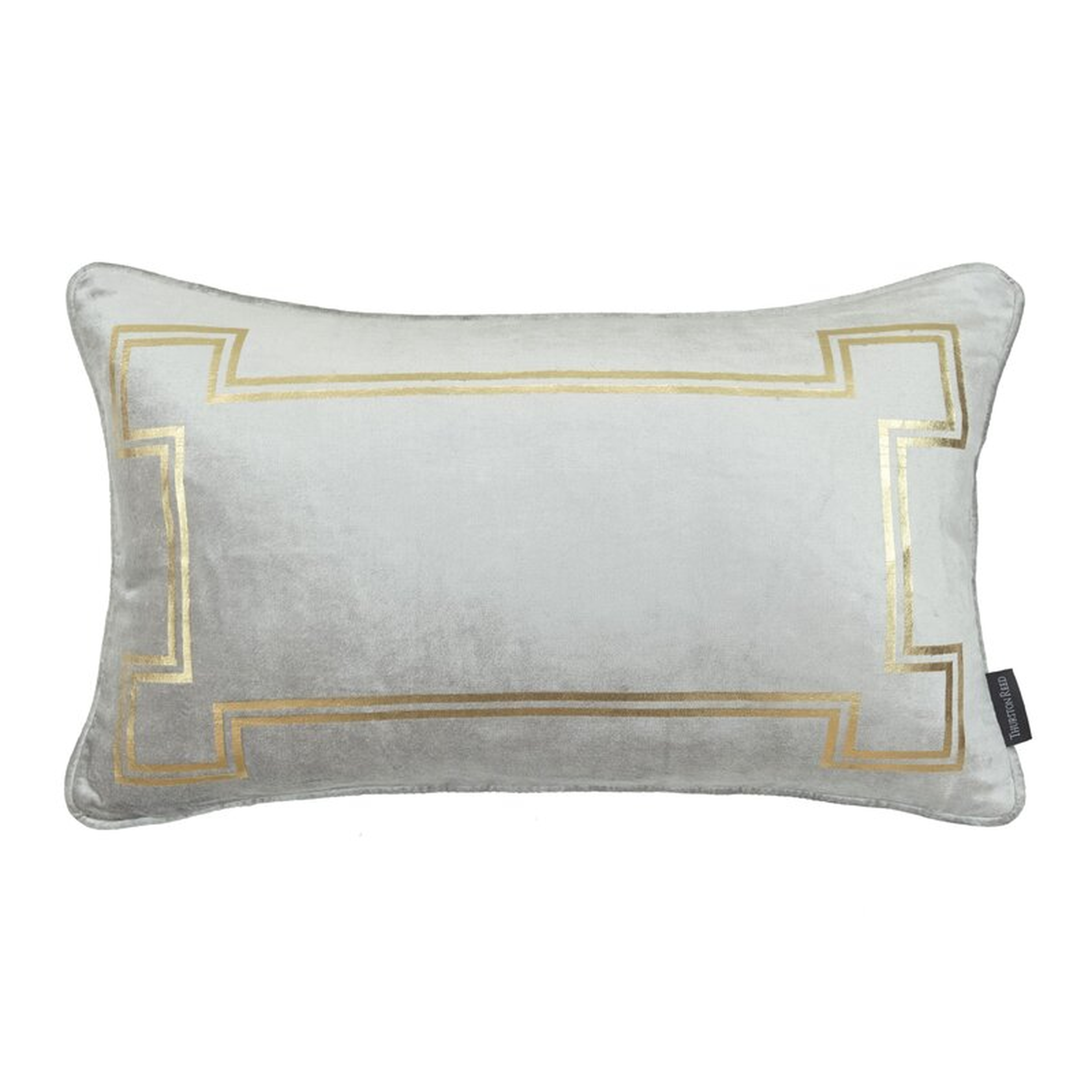 Thurston Reed Velvet Feathers Lumbar Pillow Color: Cool Gray - Perigold
