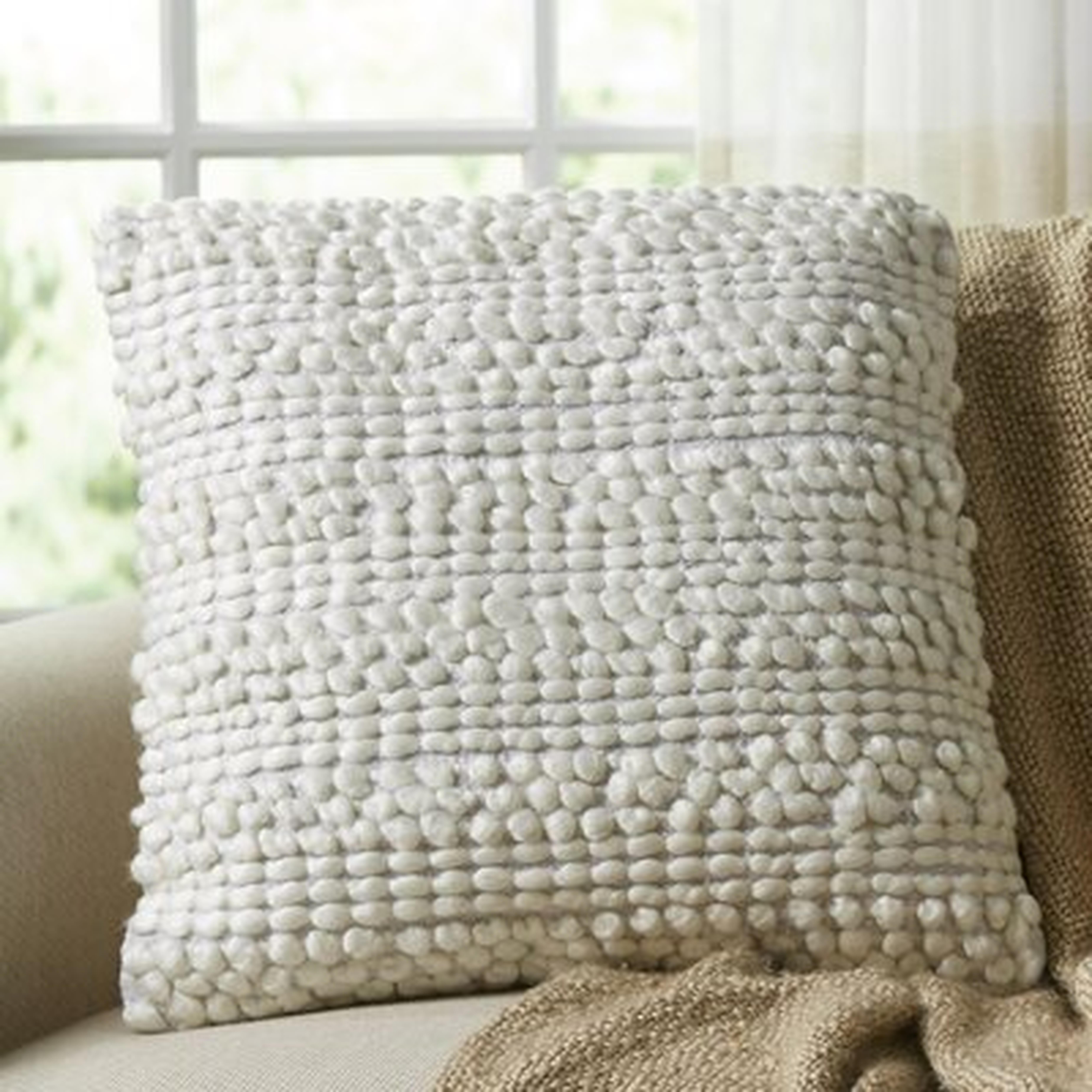 Alysa Square Pillow Cover and Insert - Birch Lane