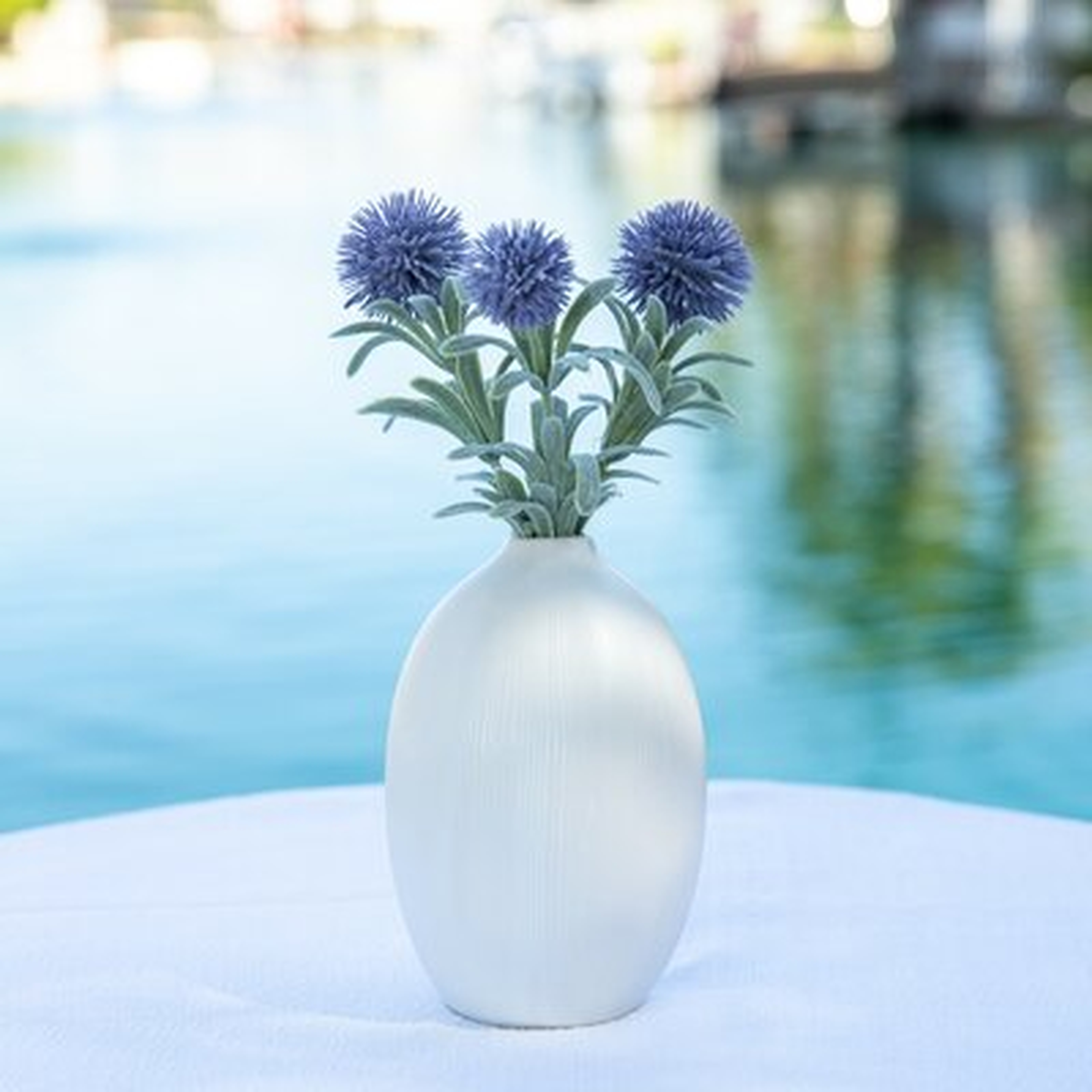 Pom Pom Ranunculus Centerpiece in Vase - Birch Lane
