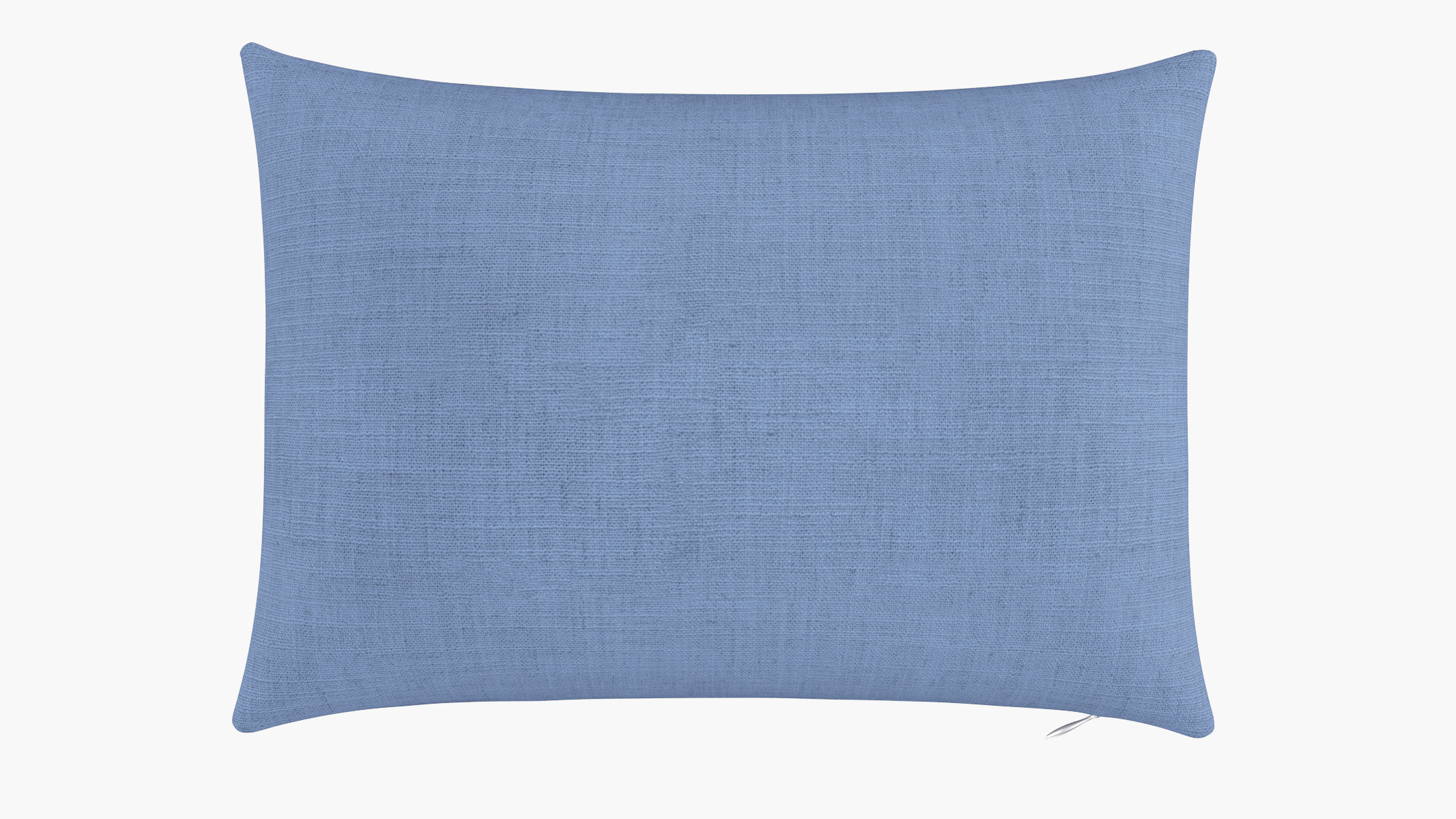 Throw Pillow 14" x 20", French Blue Linen, 14" x 20" - The Inside