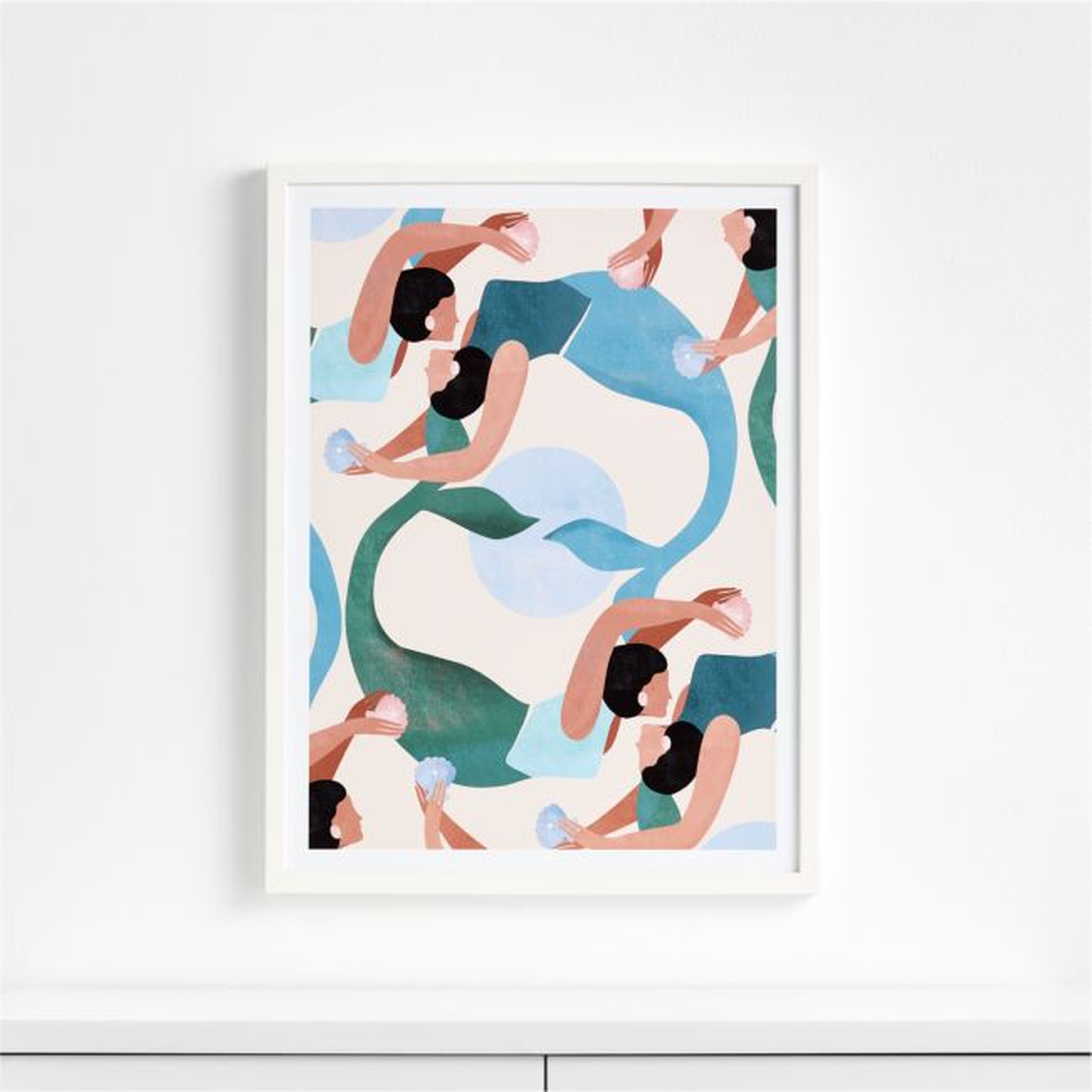 Pisces Framed Wall Art - Crate and Barrel